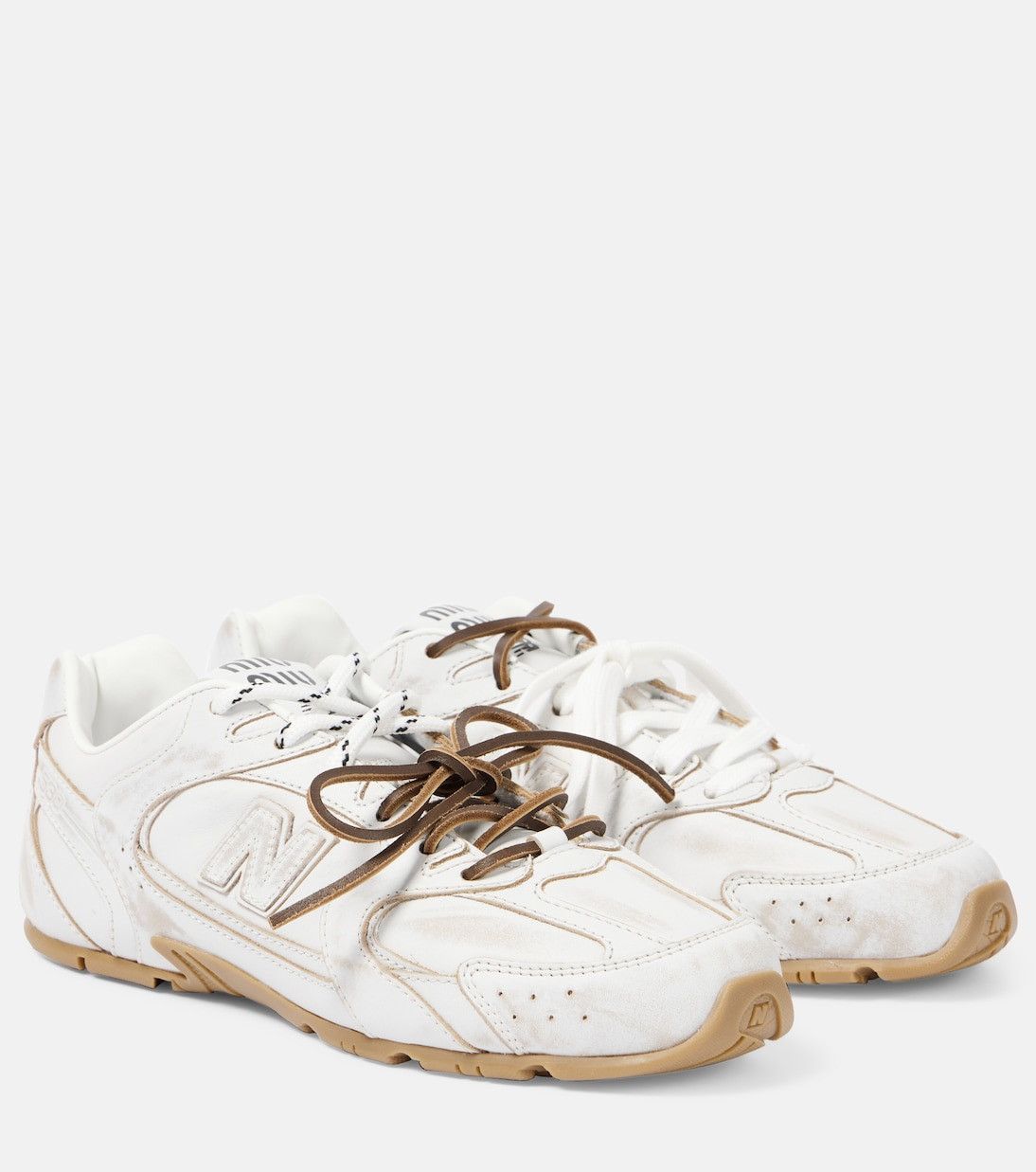 Miu Miu x New Balance Leather Sneakers