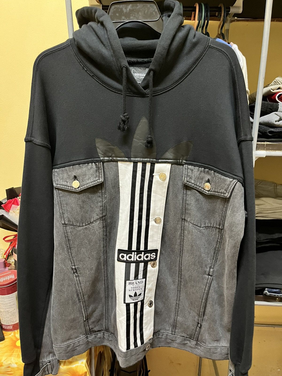 Adidas adibreak denim hooded jacket Size US M / EU 48-50 / 2 - 1 Thumbnail