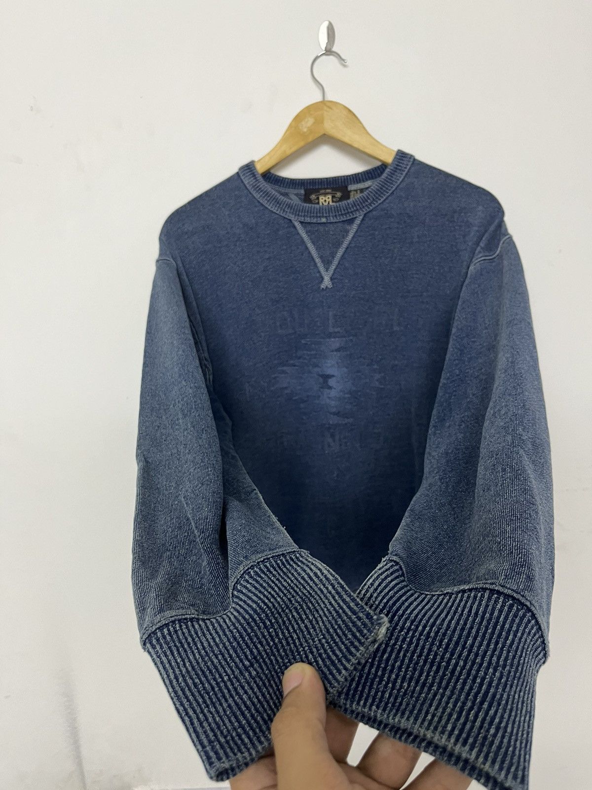 RRL Ralph Lauren × Vintage Vintage RRL Double RL Reverse Weave Crewneck Sweatshirt Size US M / EU 48-50 / 2 - 6 Thumbnail