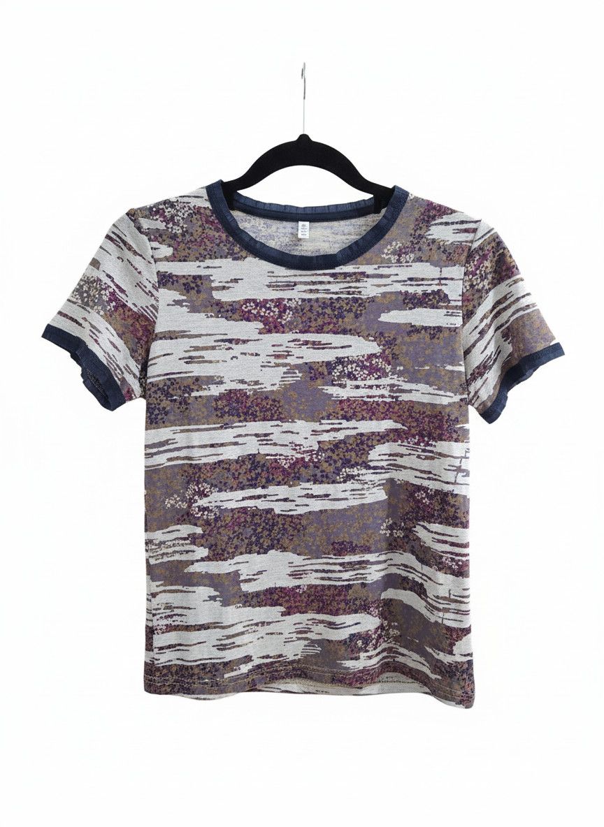 Kenzo KENZO Paris Abstract Geometric Pattern Short Sleeve Top Size M Size M / US 6-8 / IT 42-44 - 2 Thumbnail