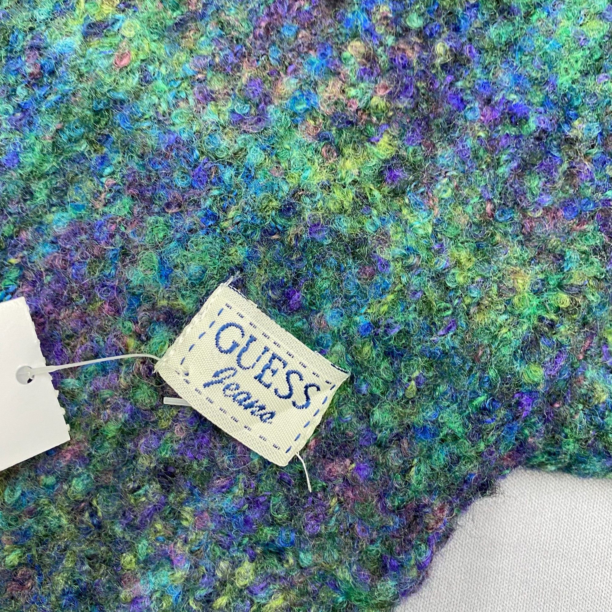 Guess Vintage Guess Jeans Scarf Muffler Wool Ribbed Knit Scarves Size ONE SIZE - 4 Thumbnail