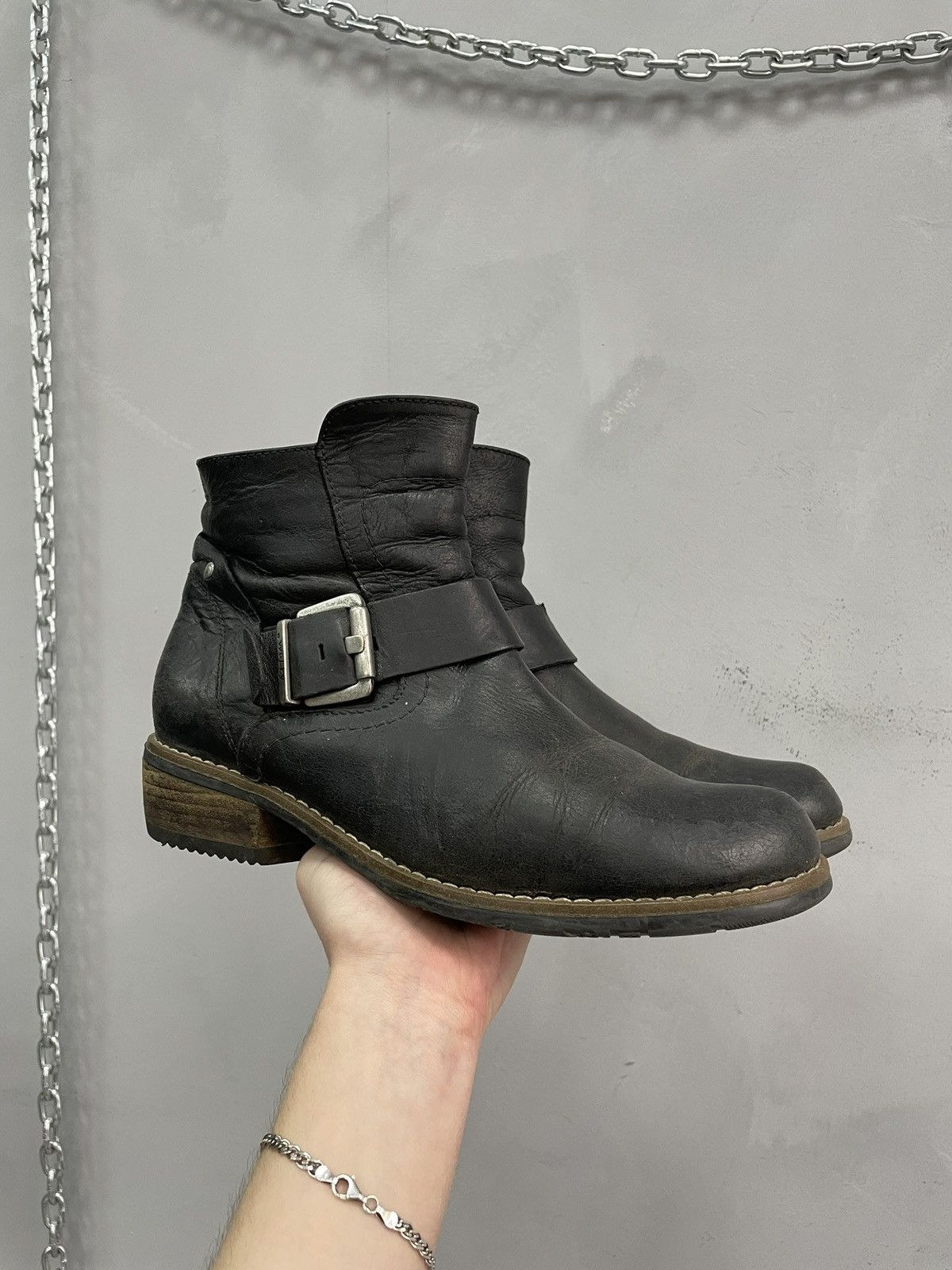 If Six Was Nine Rarr guidi style leather buckle boots hype Y2K style Size US 8 / EU 41 - 1 Thumbnail