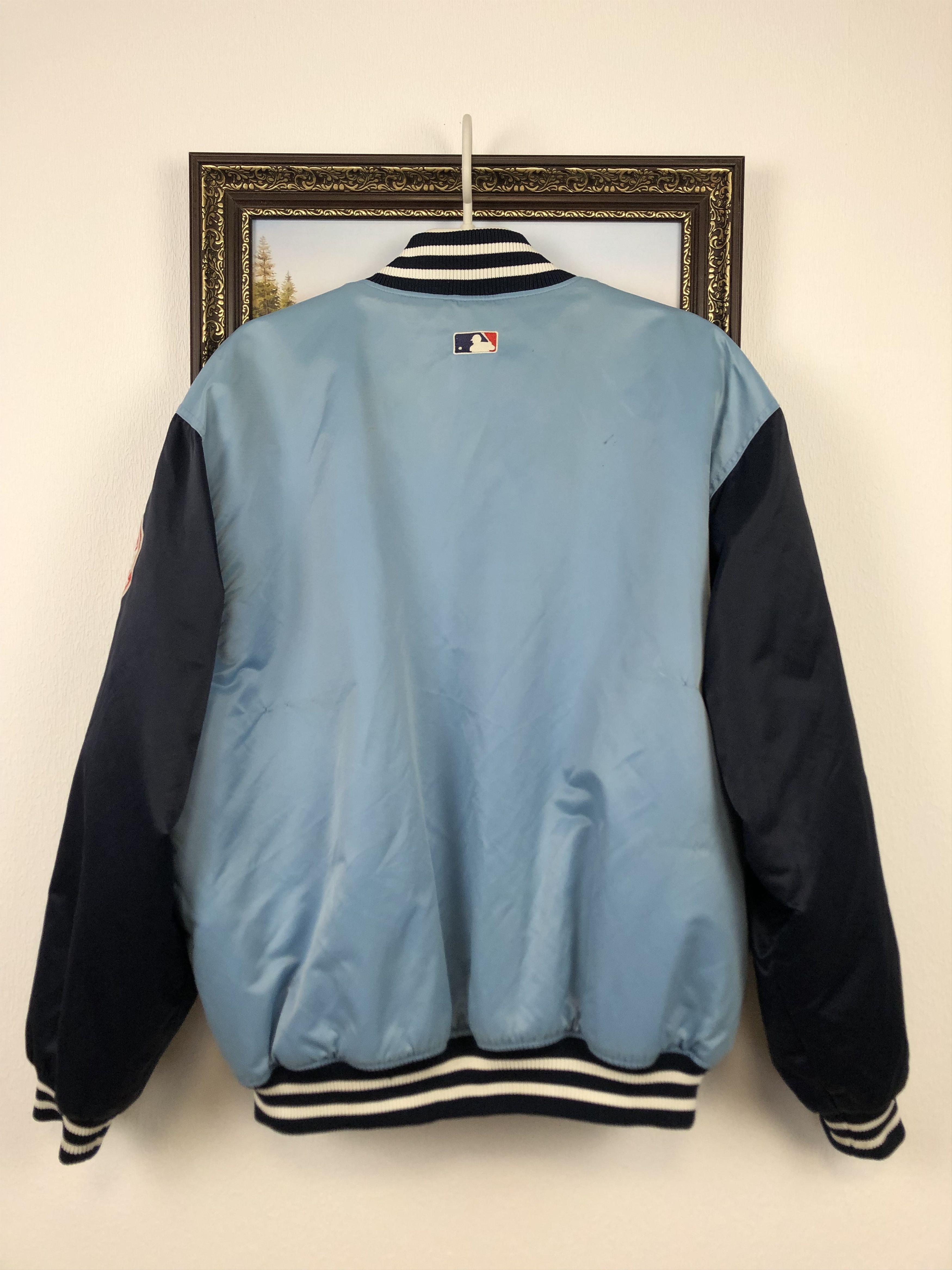 Starter × Vintage Vintage New York Yankees Satin Bomber Jacket MLB Rare Size US L / EU 52-54 / 3 - 15 Thumbnail