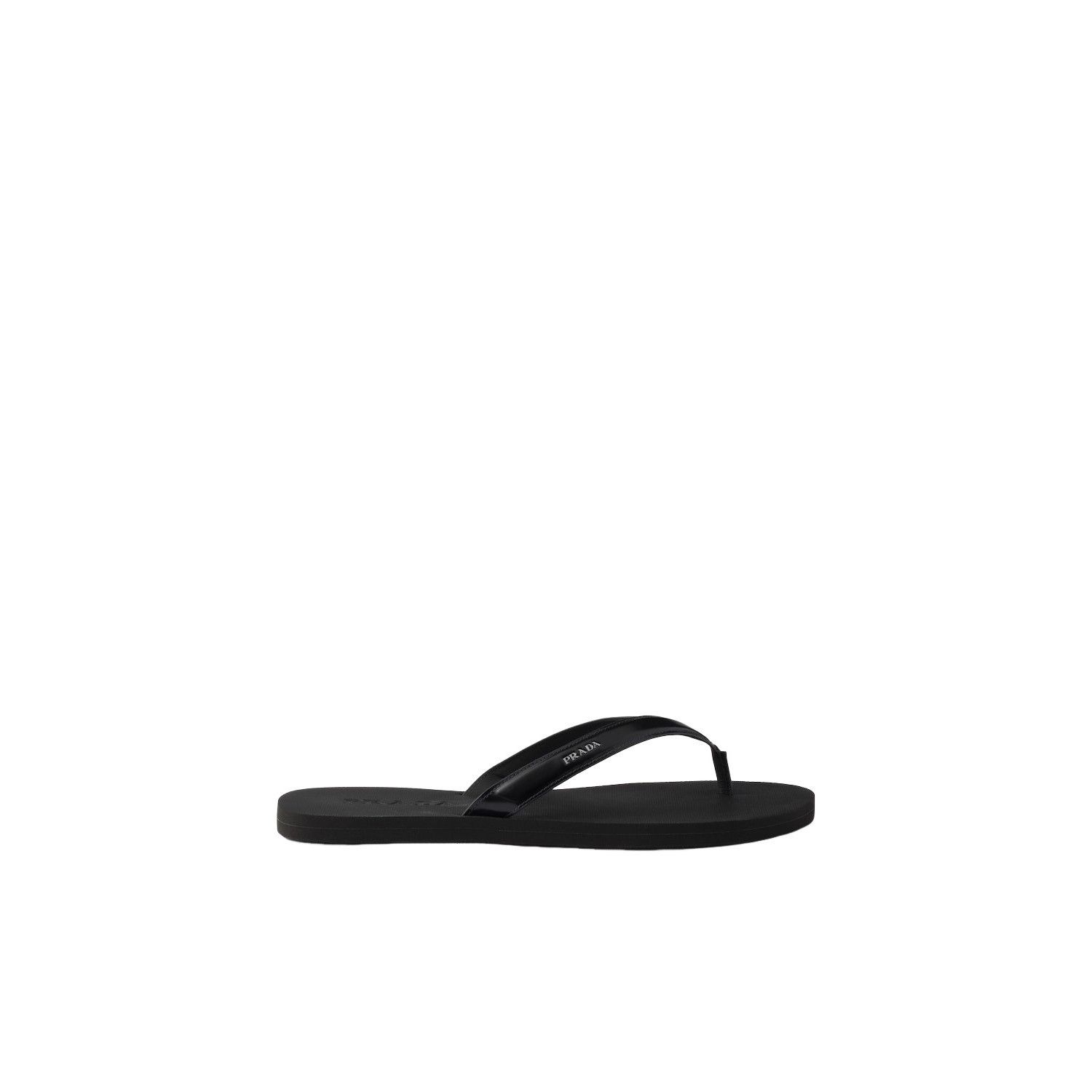 Prada PRADA $850 Black Leather Flip Flops New & Authentic (Men's s Size US 11 / EU 44 - 2 Thumbnail