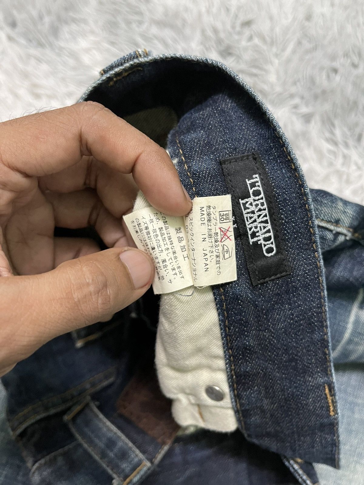 Tornado Mart 2000s TORNADO MART JAPAN SPLASH PAINT DISTRESSED JEANS Size US 34 / EU 50 - 12 Thumbnail