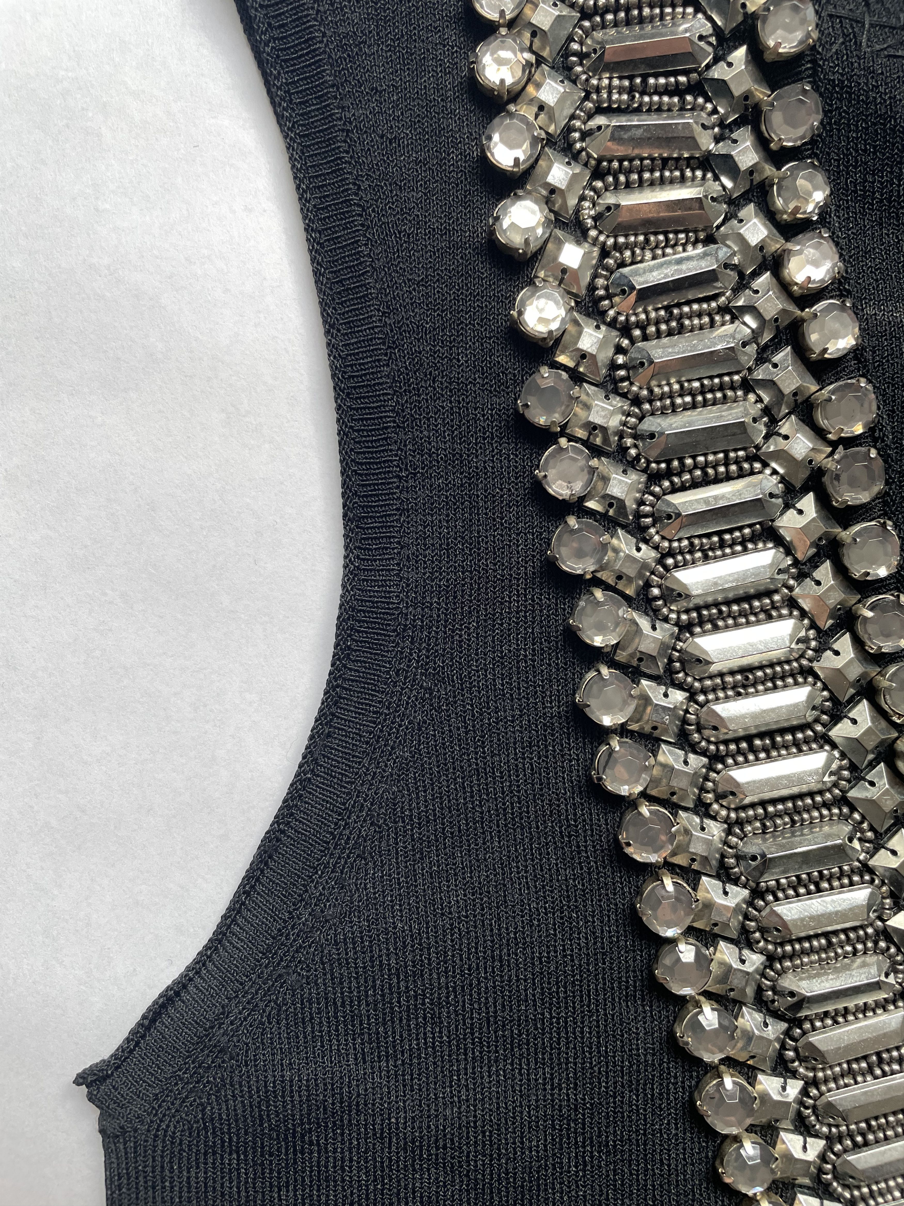 Givenchy Black Sleeveless Embellished Cocktail Dress | Size XSmall Size XS / US 0-2 / IT 36-38 - 5 Thumbnail