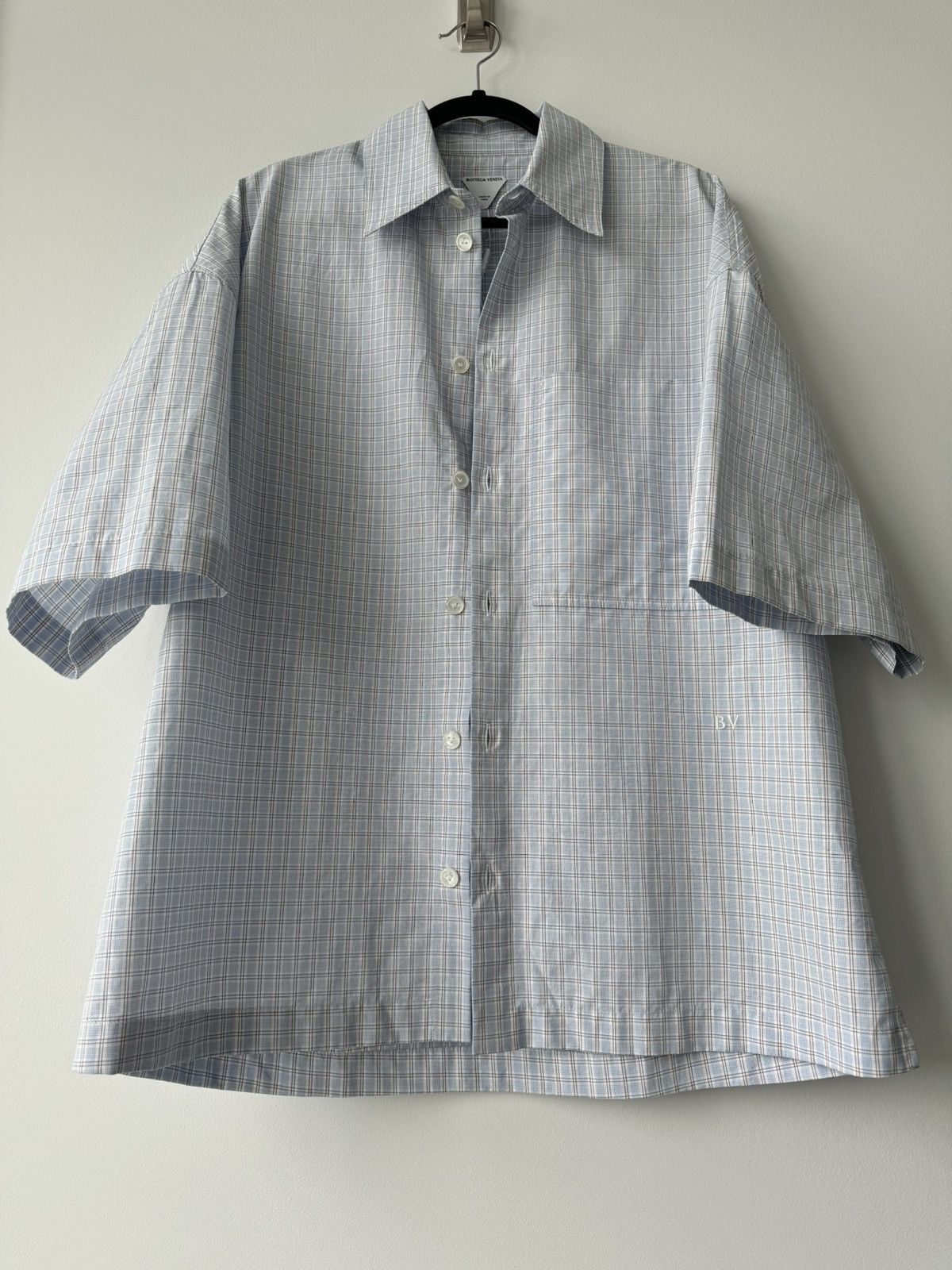 Bottega Veneta BOTTEGA VENETA OVERSIZED CHECKED BUTTON UP SHIRT Size US S / EU 44-46 / 1 - 3 Thumbnail