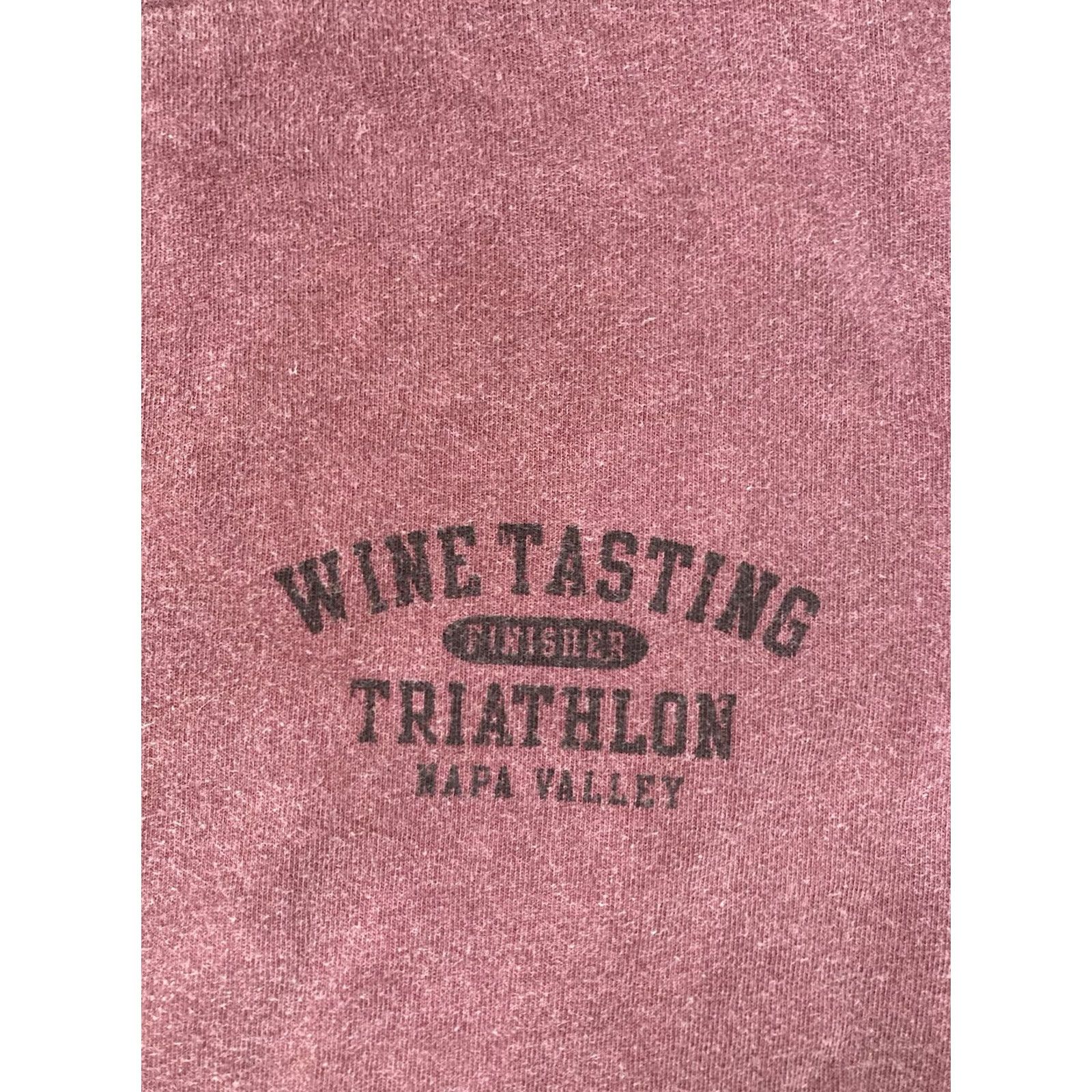 Vintage VINTAGE Crazy Shirts Wine Tasting Triathlon Graphic T-shirt Women Small Burgundy Size S / US 4 / IT 40 - 5 Thumbnail