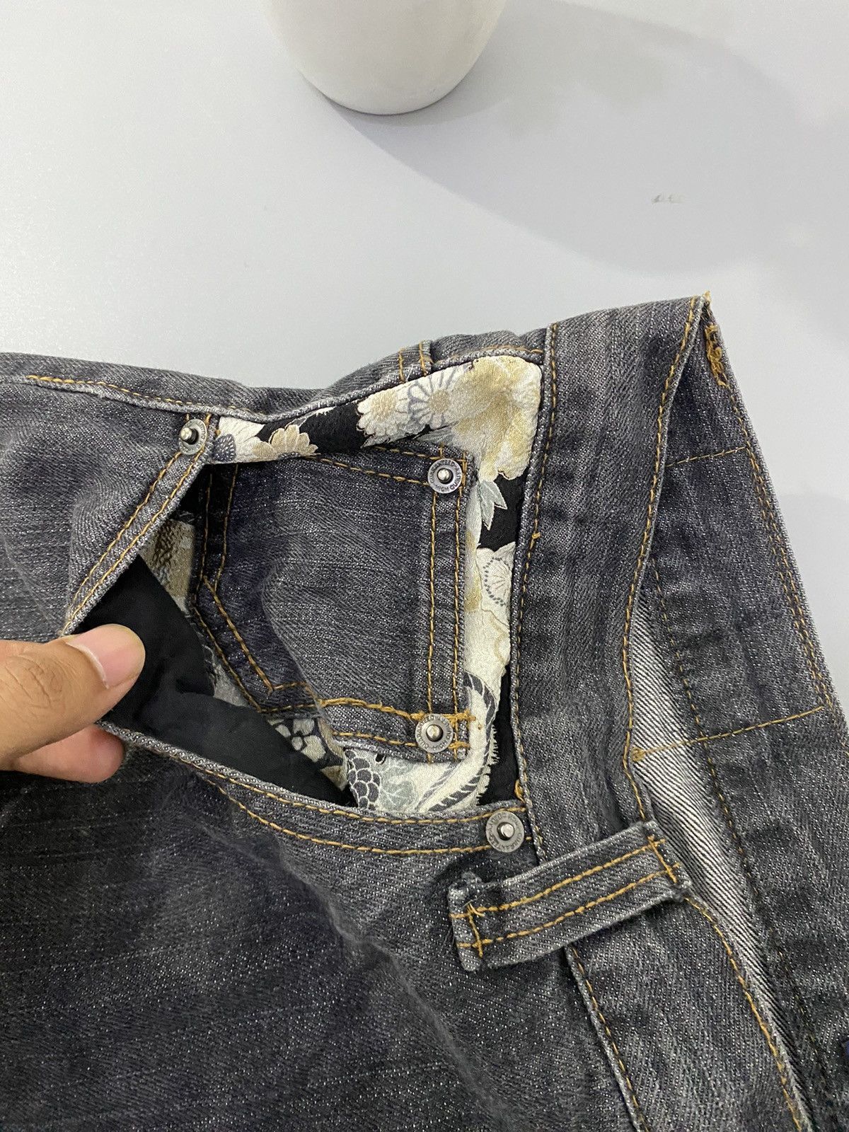 Japanese Brand × Vintage 💥Rare Design💥Karakuri Tamashi Japanese Pants Size US 34 / EU 50 - 11 Thumbnail