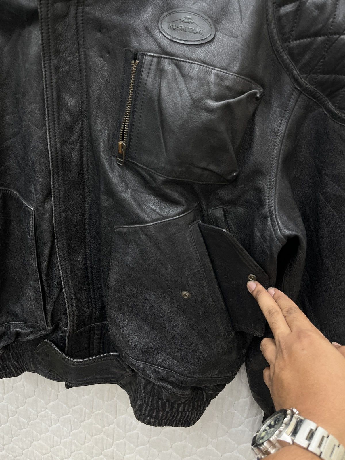 Kadoya 🔥🔥🔥ARCHIVE VINTAGE KUSHITANI RACING LEATHER JACKET Size US L / EU 52-54 / 3 - 17 Thumbnail
