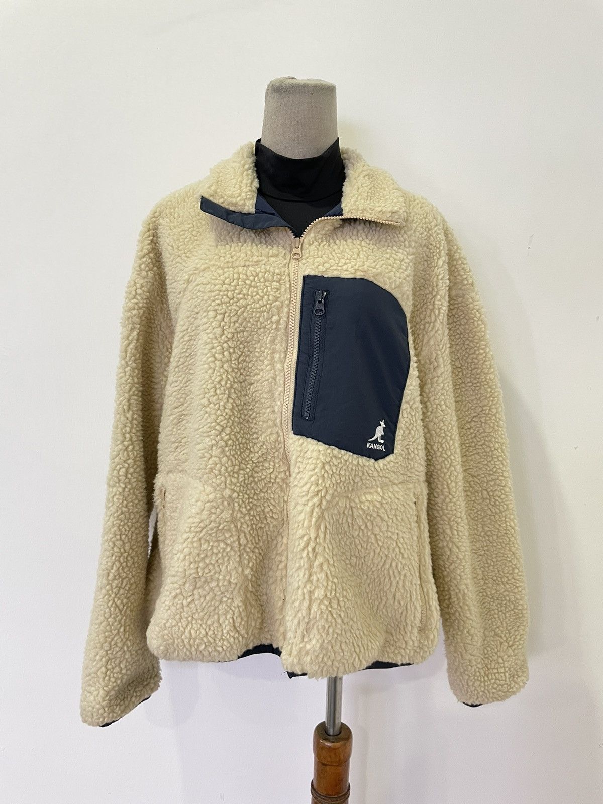 Japanese Brand × Kangol Deep Pile Fleece Jacket Zip Up Freak Store x Kangol Size US S / EU 44-46 / 1 - 1 Thumbnail