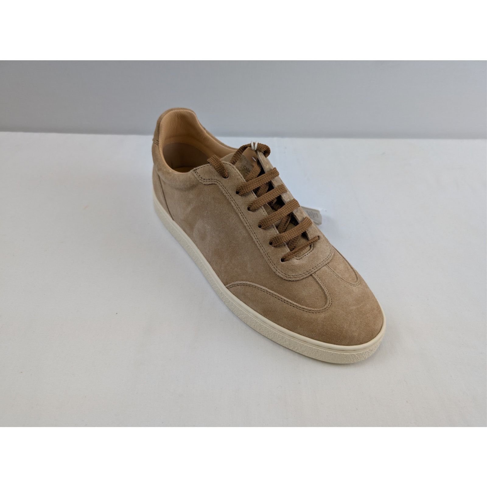 Brunello Cucinelli o1rshd1 'Coda di Rondine' suede sneakers in taupe/brown Size US 11 / EU 44 - 3 Thumbnail