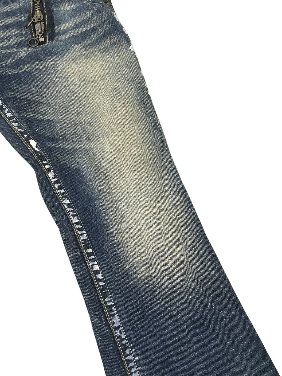 Japanese Brand Flare Jeans Semantic Design Faded Boot Cut 1🟦8 Size US 32 / EU 48 - 7 Thumbnail