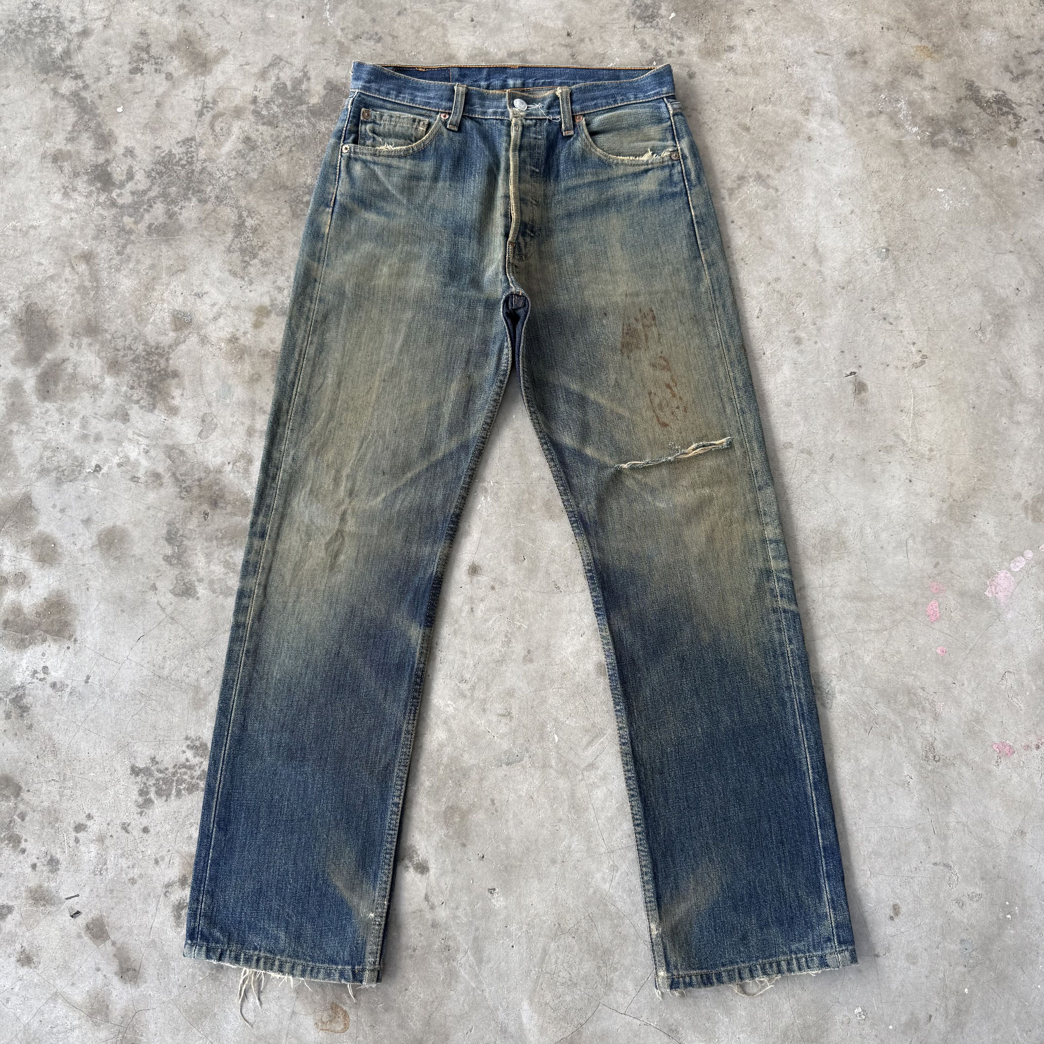 Levi's W30x29 Vintage Levi's 501 Rusty Denim Jean Size US 30 / EU 46 - 2 Thumbnail
