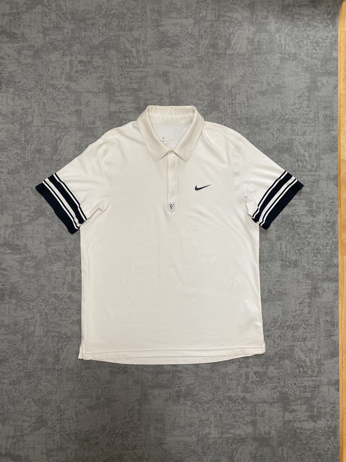 Nike SHIRT RF Roger Federer TENNIS Nike Dri-Fit RARE JERSEY Size US L / EU 52-54 / 3 - 2 Thumbnail