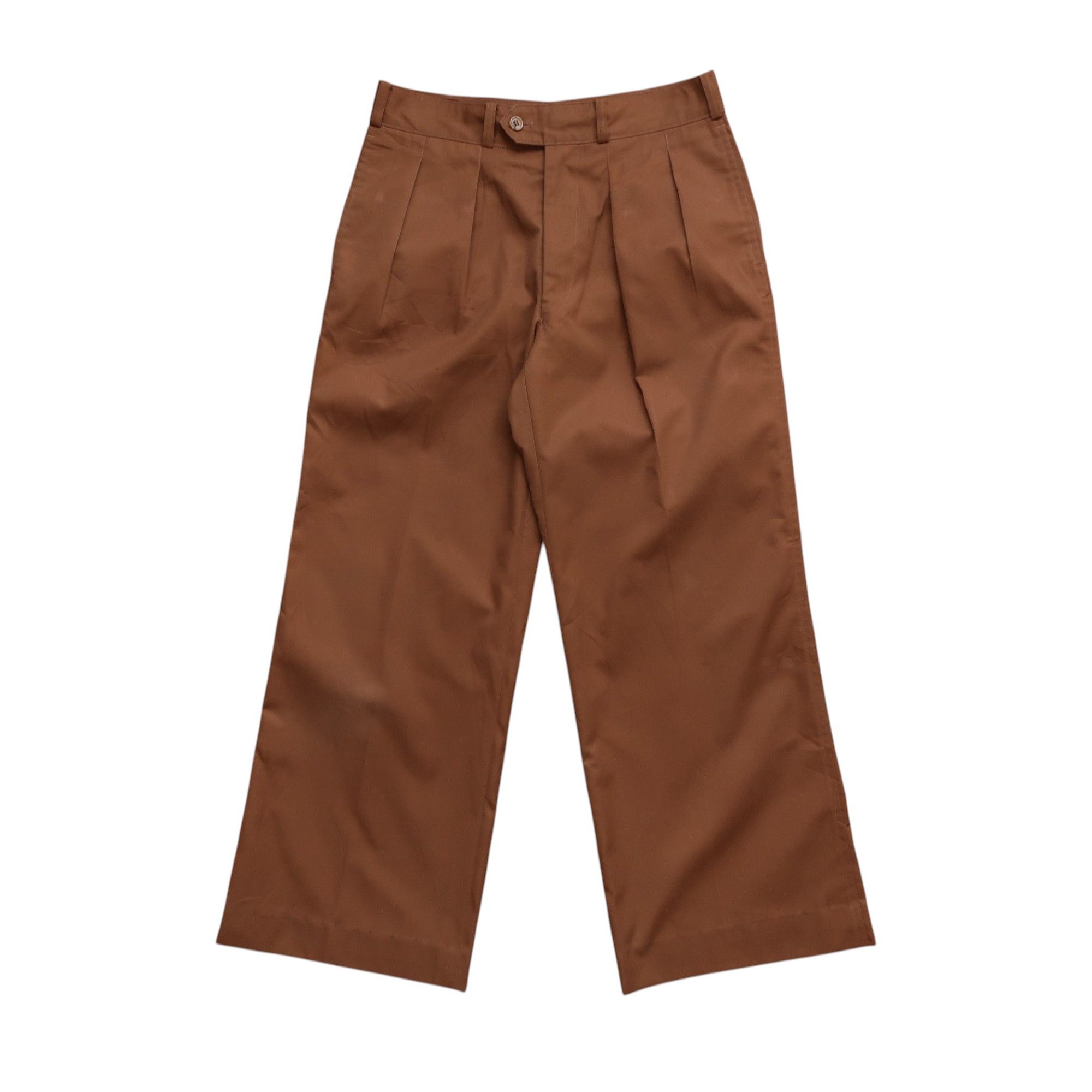Yves Saint Laurent Vintage 90s Yves Saint Laurent Brown Label Pleated Baggy Size US 29 - 1 Thumbnail