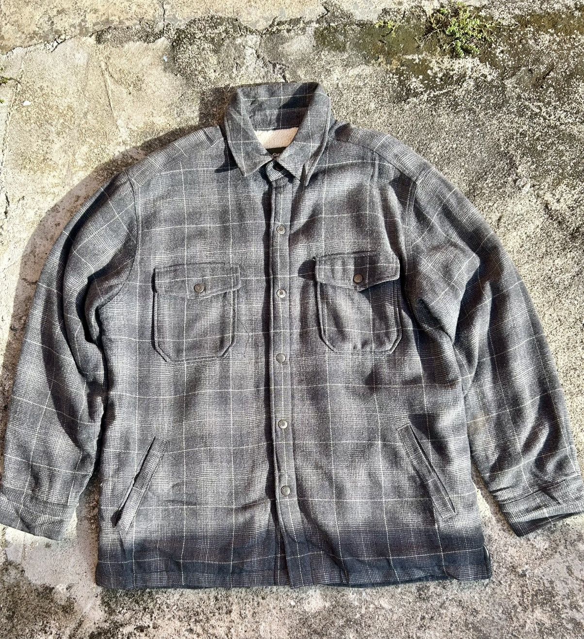 Sherpa-Lined Flannel Shirt Jacket Eddie Bauer