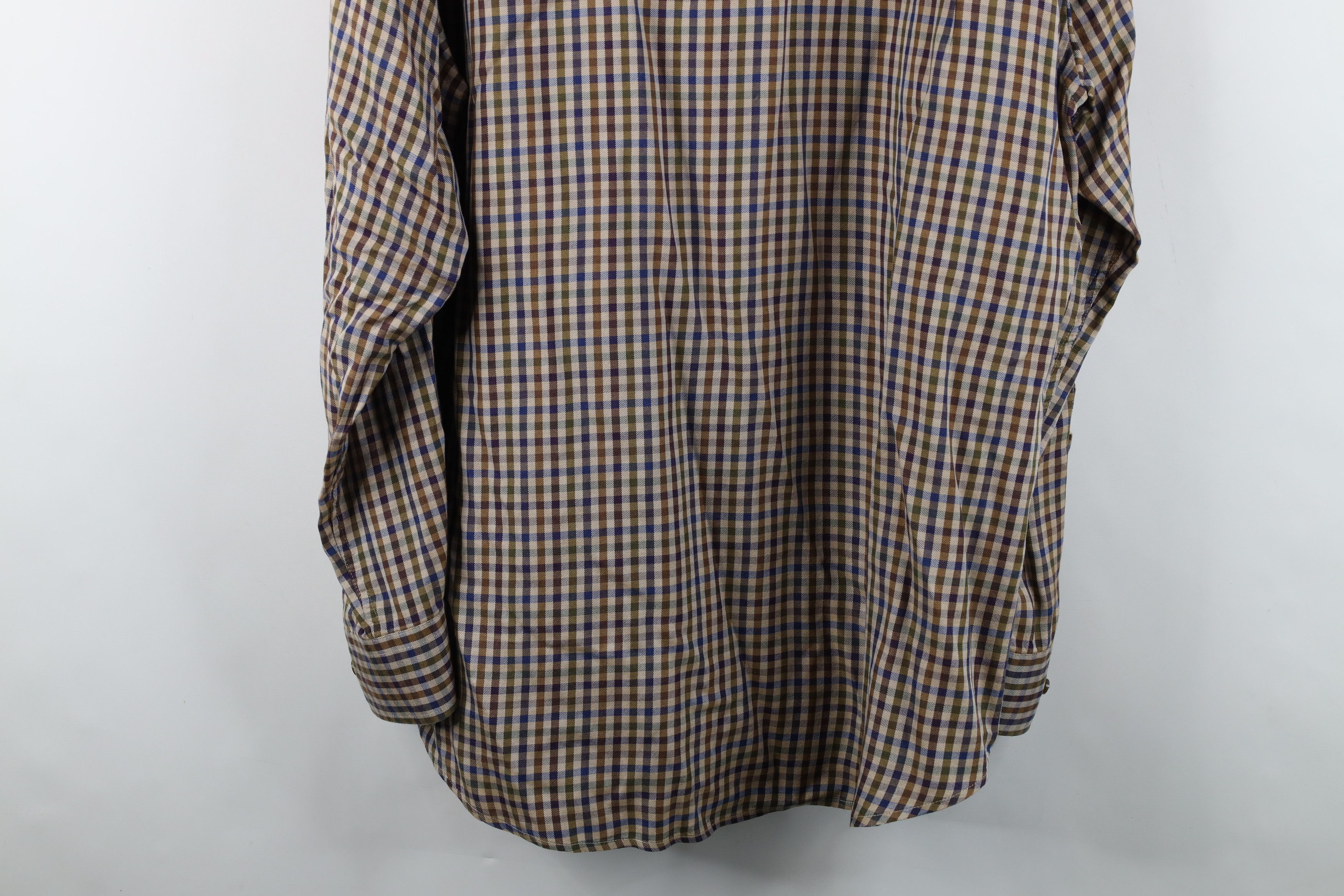 Orvis Vintage Orvis Silk Wool Blend Collared Button Shirt Plaid Size US XL / EU 56 / 4 - 14 Thumbnail