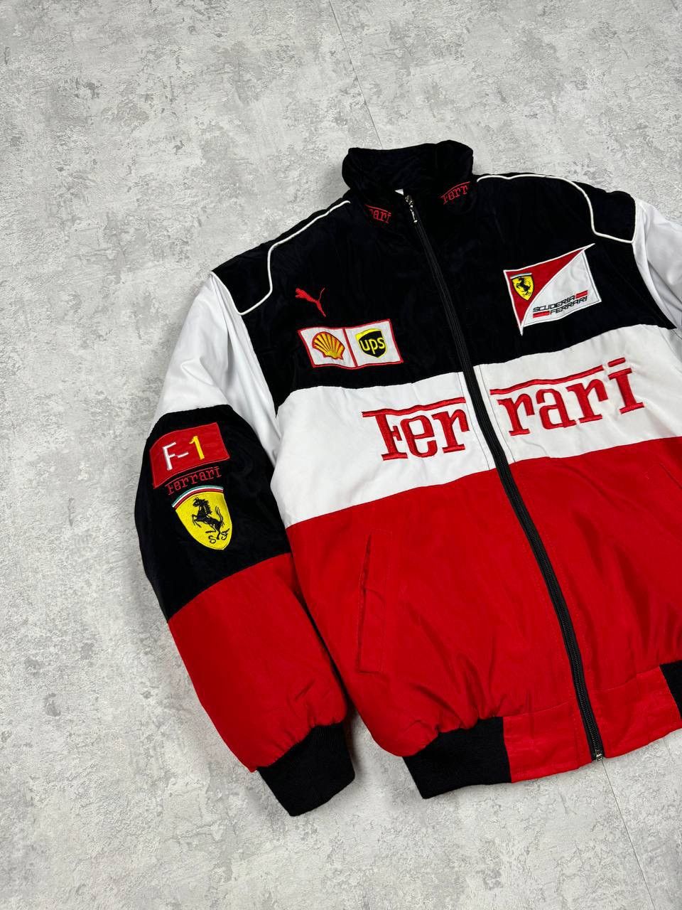 Vintage RARE Vintage Ferrari Racing Bomber Jacket Formula-1 Big Logo Size US M / EU 48-50 / 2 - 2 Thumbnail