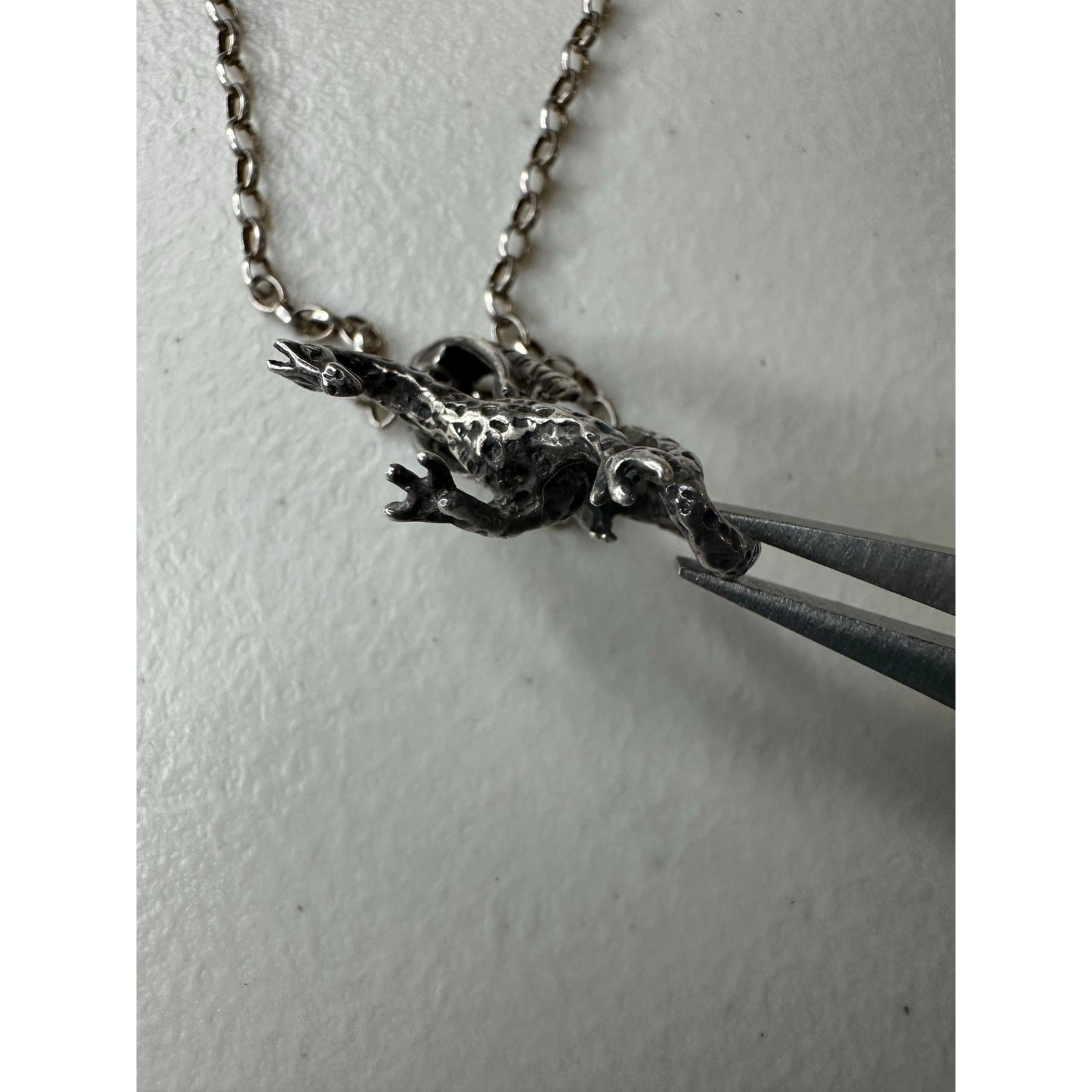 & Other Stories Vintage 925 Sterling Silver Dragon Pendant Necklace Mythical Size ONE SIZE - 3 Thumbnail