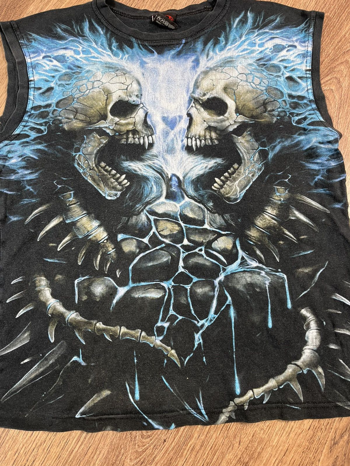 Band Tees Vintage Spiral Skull💀 T Shirt Size US M / EU 48-50 / 2 - 4 Thumbnail