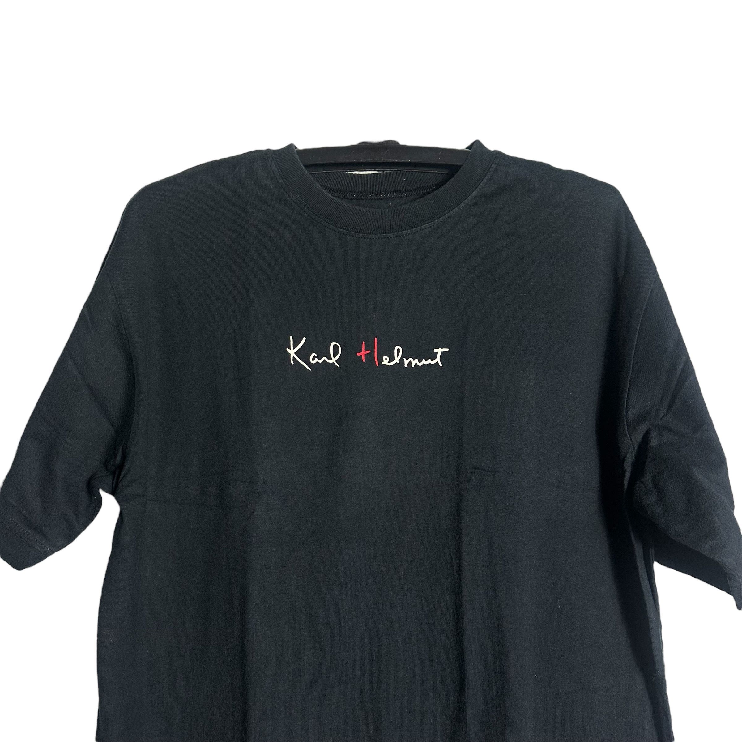 Karl Helmut 🔥RARE🔥Vintage Karl Helmut Spell Out T-shirt Size US L / EU 52-54 / 3 - 2 Thumbnail