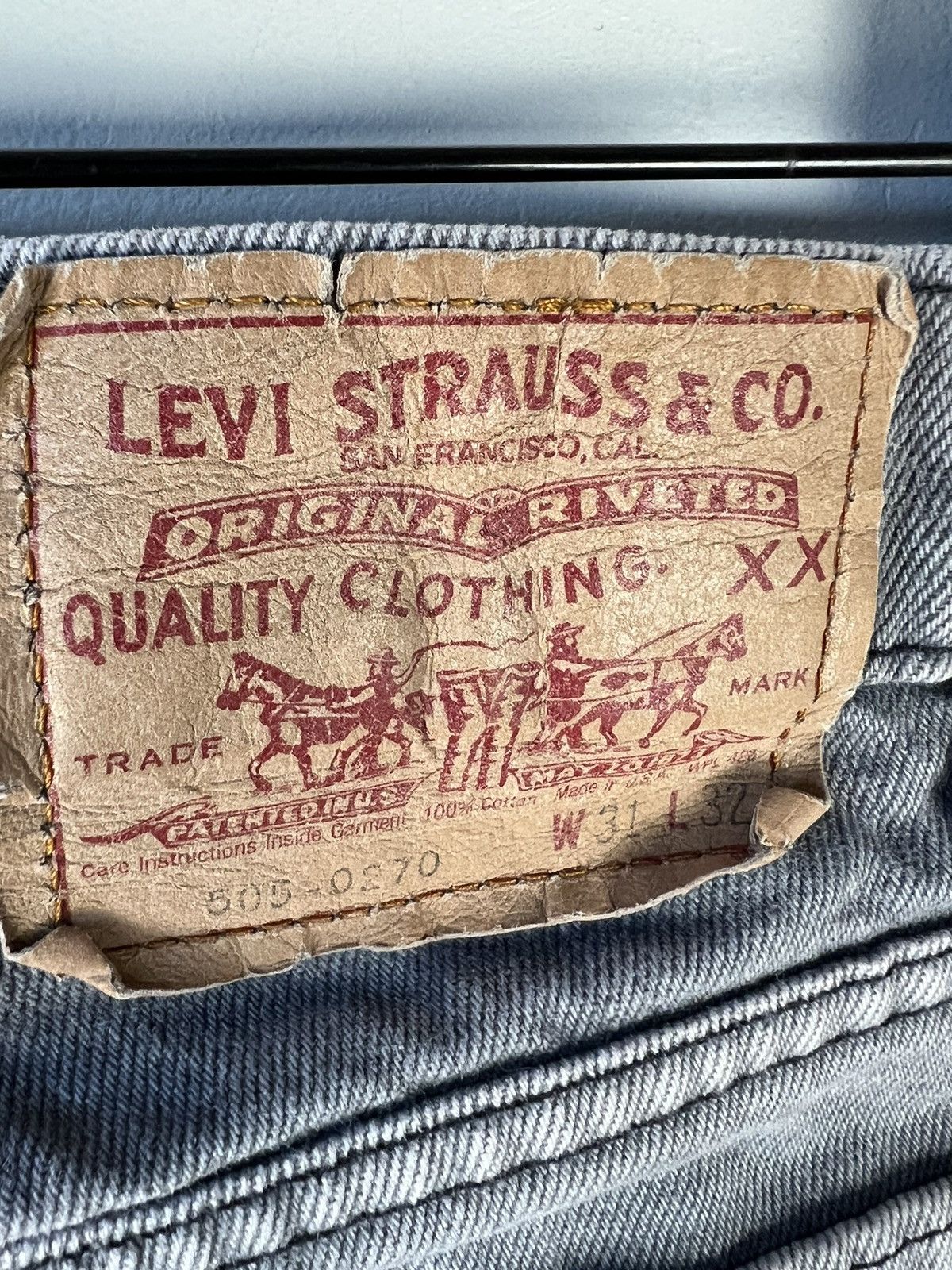 Levi's × Vintage Vintage 505 Levis Jeans Size US 29 - 3 Thumbnail