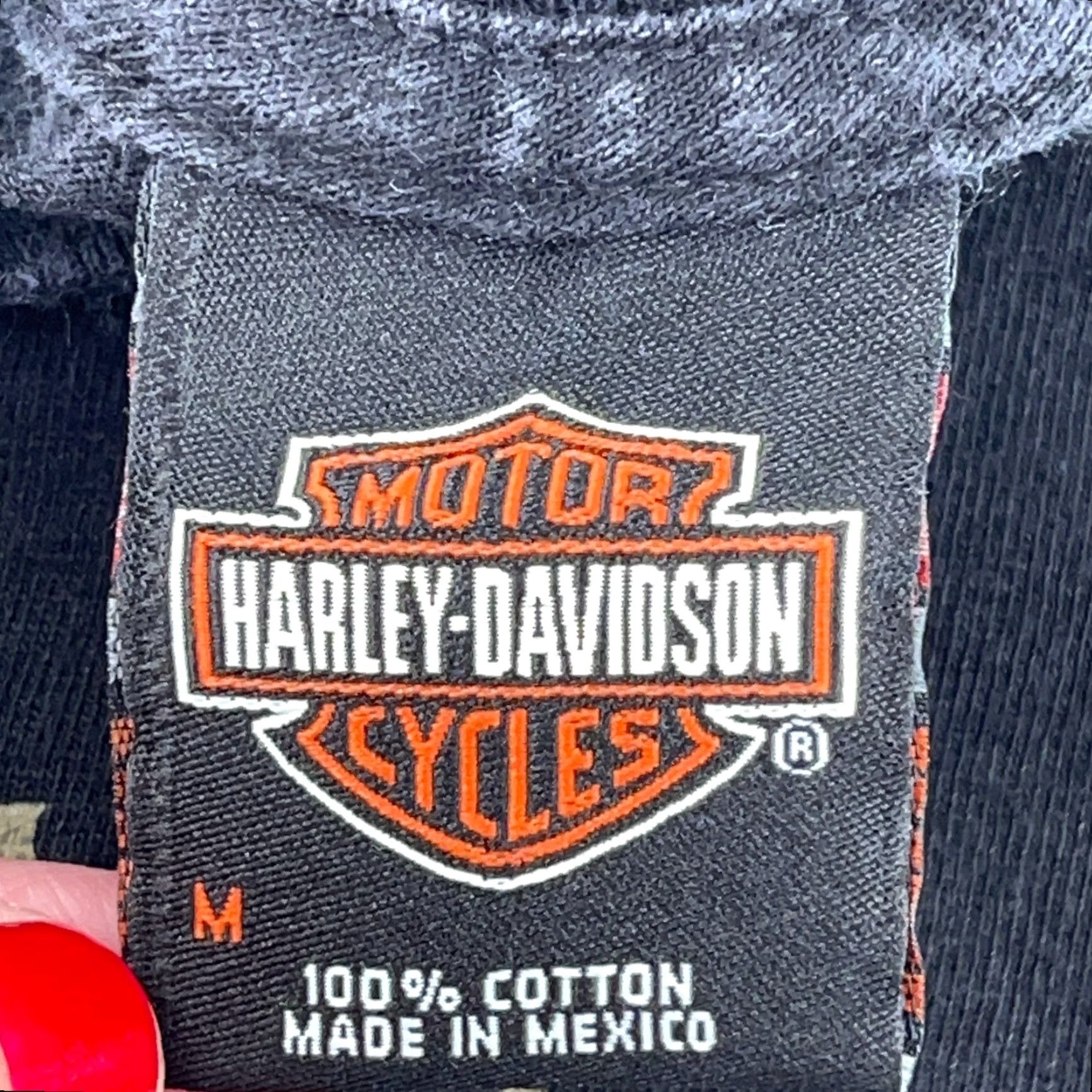 Harley Davidson VINTAGE Harley-Davidson Shirt Men M Black T Tee Biker Skull 80s USA Logo Graphic Print Size US M / EU 48-50 / 2 - 4 Thumbnail