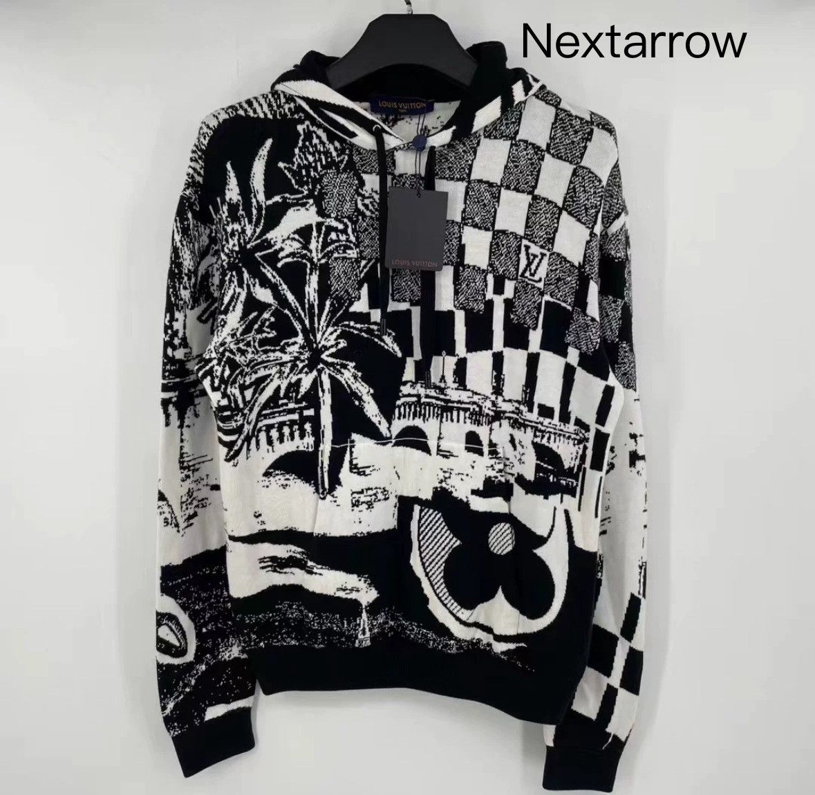 Louis Vuitton Louis Vuitton SS23 Paris Splicing Knitted Hoodie Size US S / EU 44-46 / 1 - 1 Thumbnail