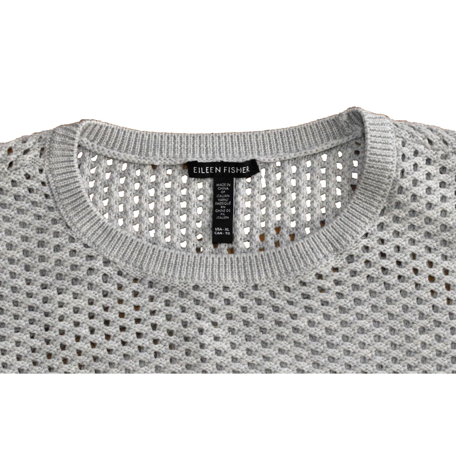 Eileen Fisher EILEEN FISHER Seasalt Merino Wool Open Knit Sweater Size XL Size XL / US 12-14 / IT 48-50 - 6 Thumbnail