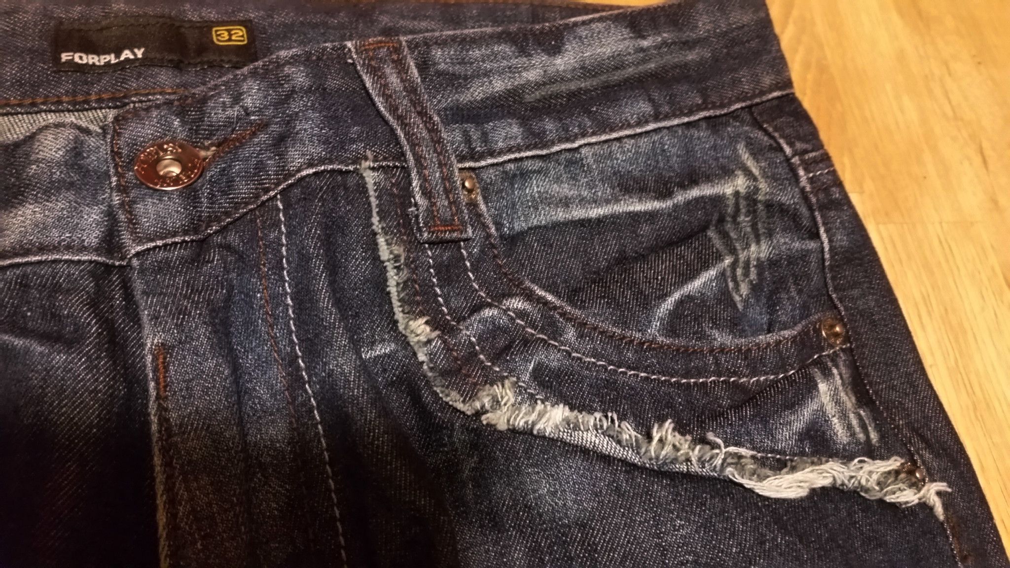 Evisu × If Six Was Nine 💥Insane 90s Distressed ForPlay Mudwash Ripped W34 L34 w32 Size US 34 / EU 50 - 14 Thumbnail