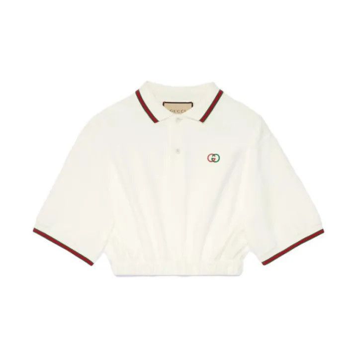 Gucci Gucci Colorful Cropped Short Sleeve Polo Shirt-2507 Size S / US 4 / IT 40 - 8 Thumbnail