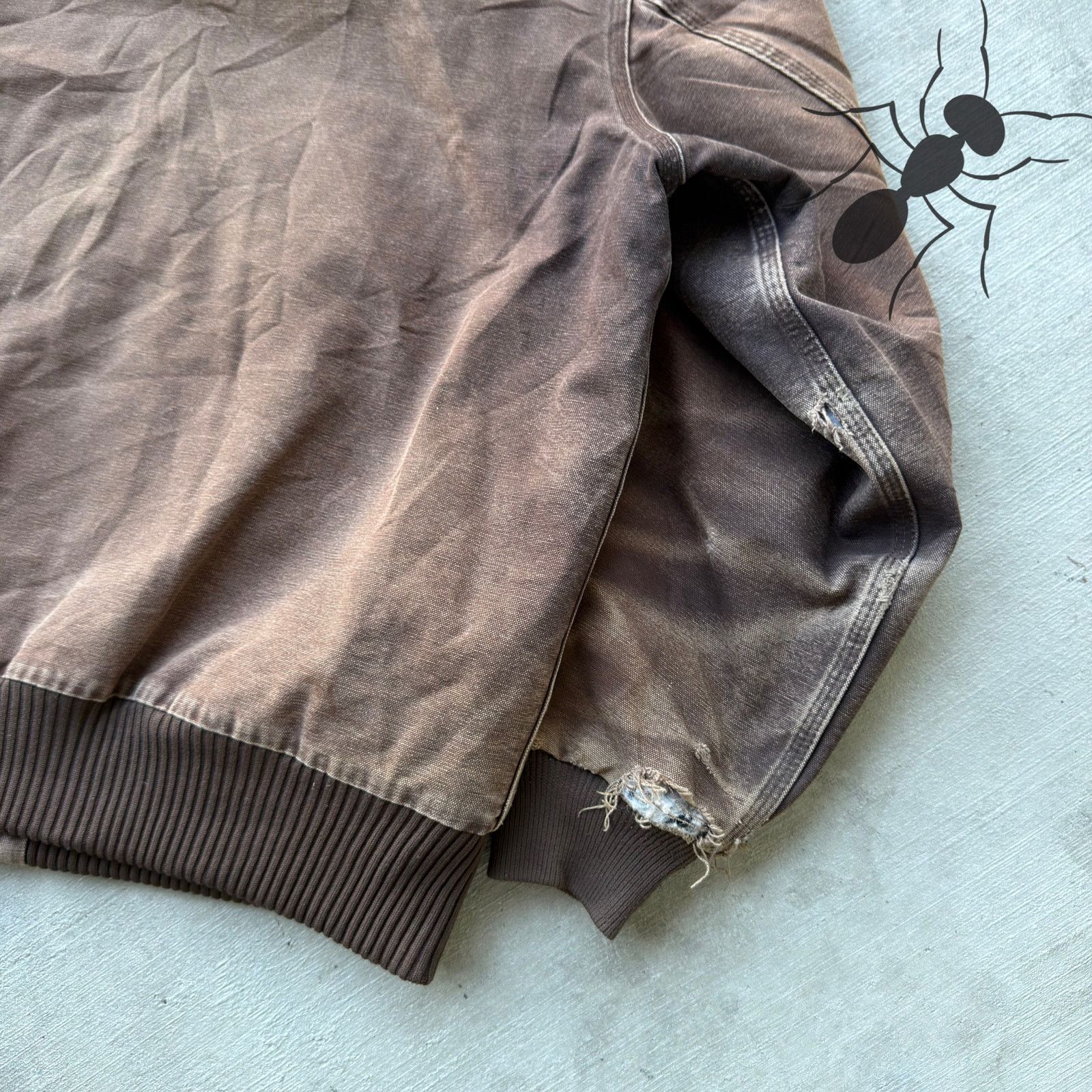 Carhartt × Vintage Vintage Y2K Carhartt J130 DKB brown hooded work wear jacket Size US XL / EU 56 / 4 - 8 Thumbnail