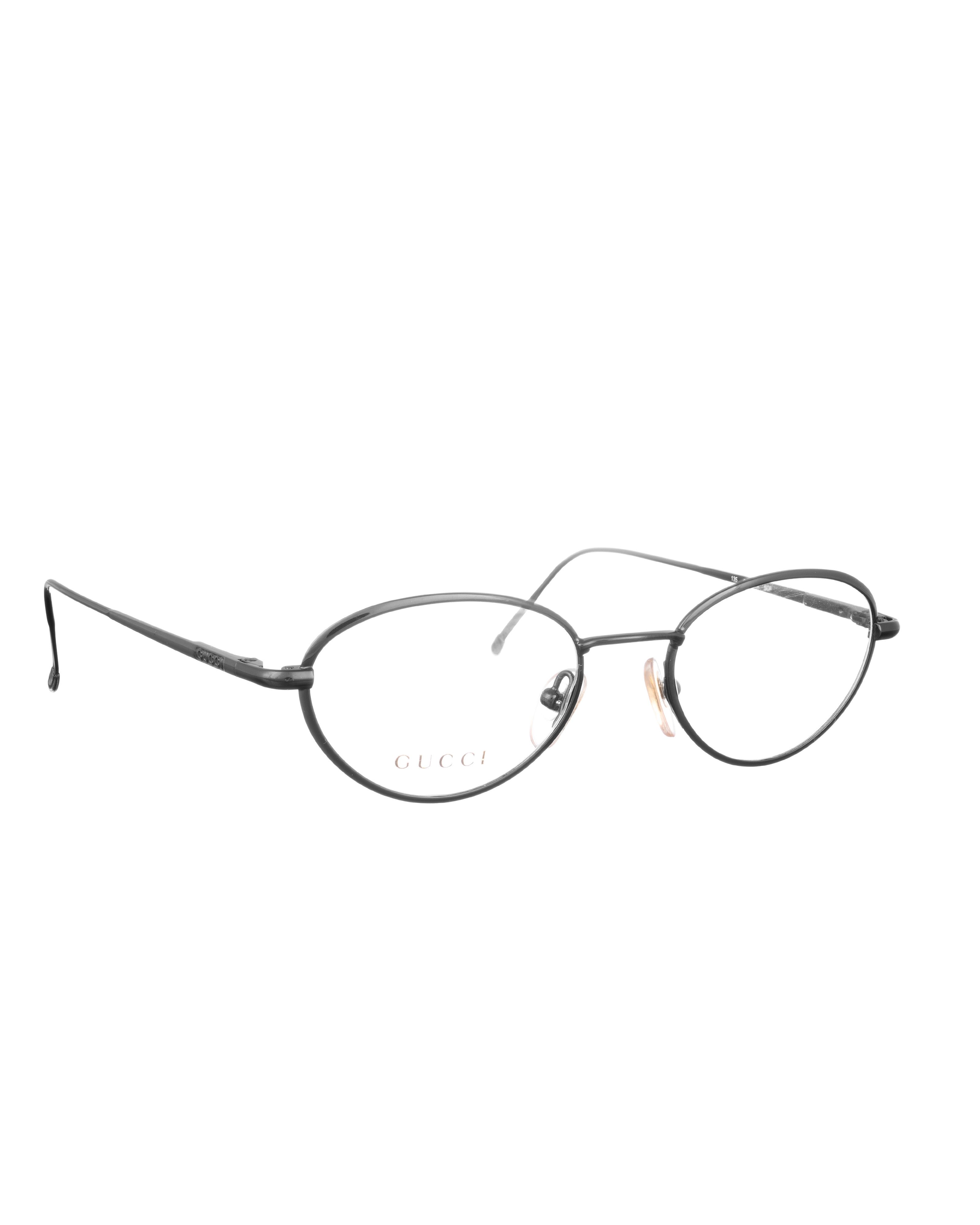 Gucci Gucci 00s Classic Retro Black Oval Glasses Size ONE SIZE - 3 Thumbnail