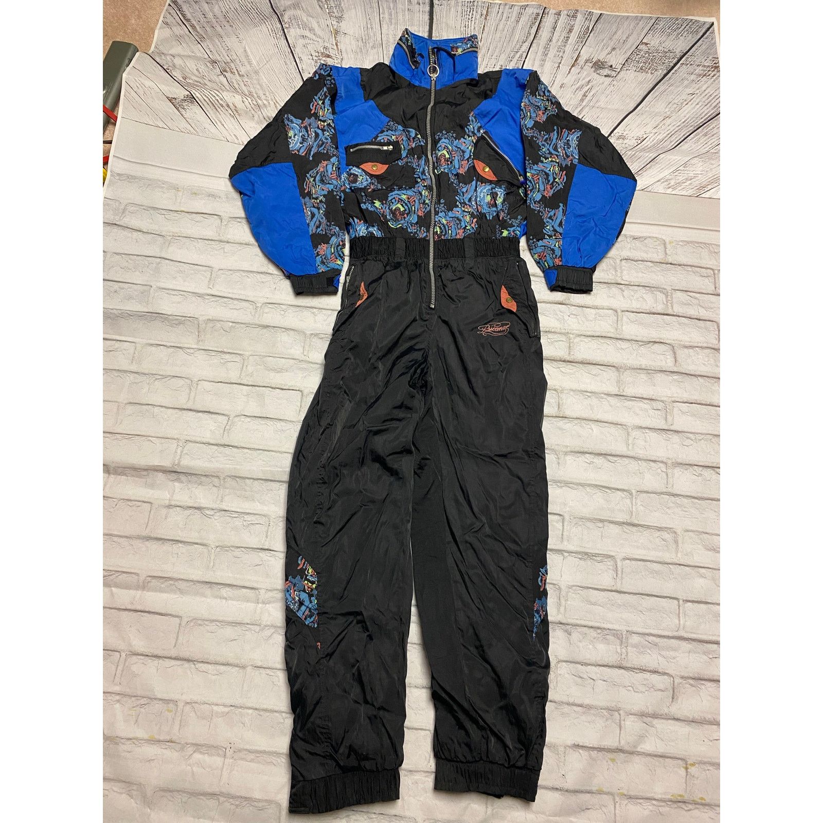 Vintage Rare Vintage Rucanor Ski Suit snow bib XL Black Blue Size XL / US 12-14 / IT 48-50 - 5 Thumbnail