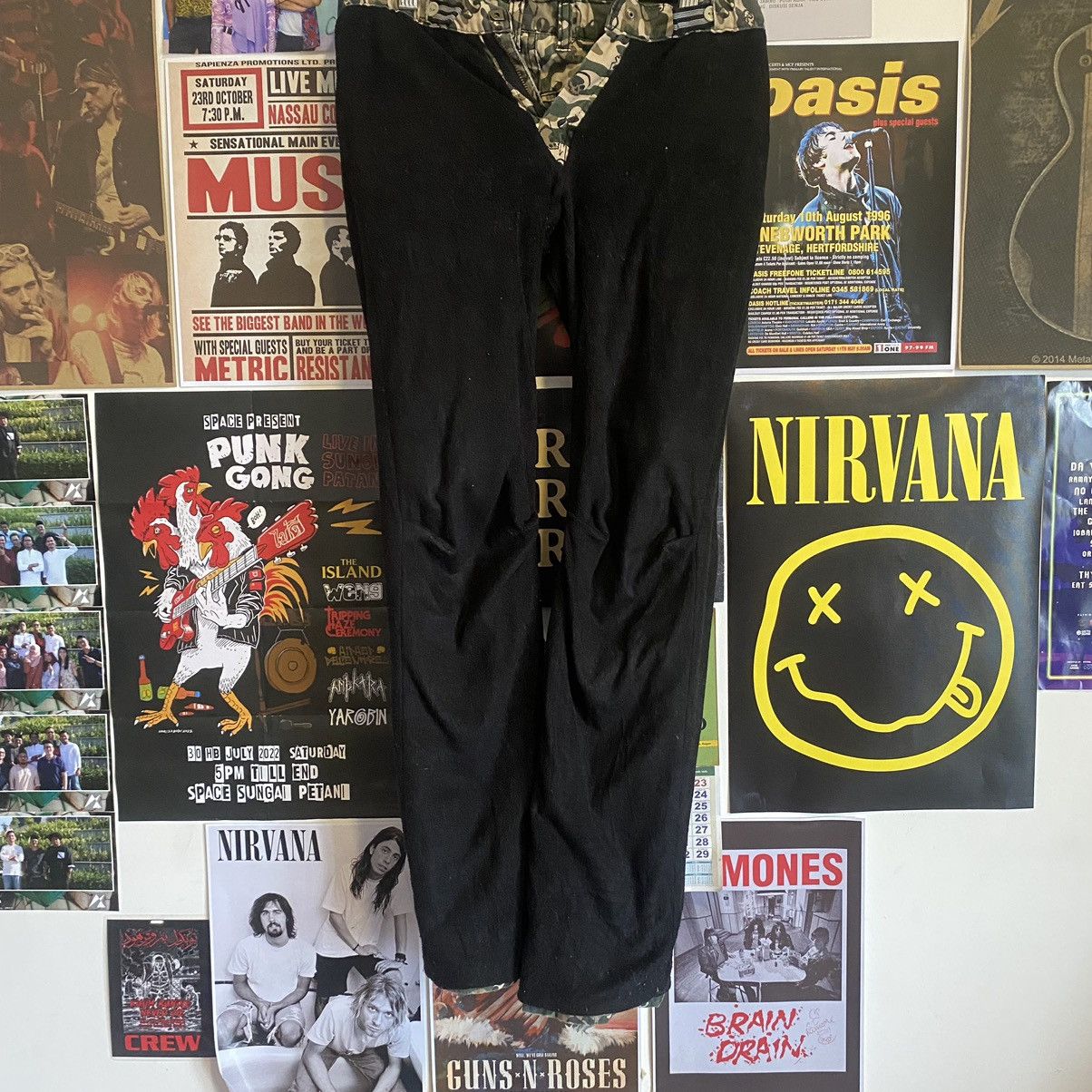 Vintage Vintage Rad Custom Special Sherpa Lined Skull Print Pants Size US 26 / EU 42 - 17 Thumbnail