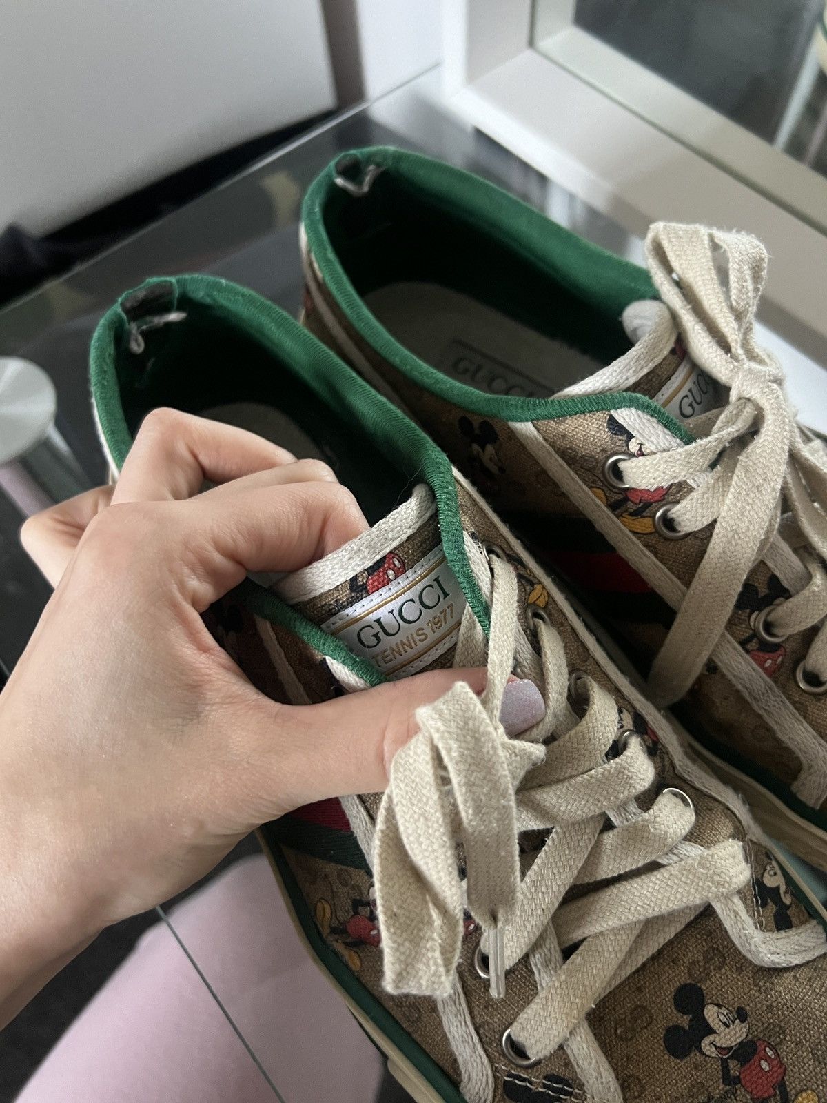 Gucci Gucci&Disney tennis 1977 “Mickey Mouse” Size US 7 / IT 37 - 5 Thumbnail