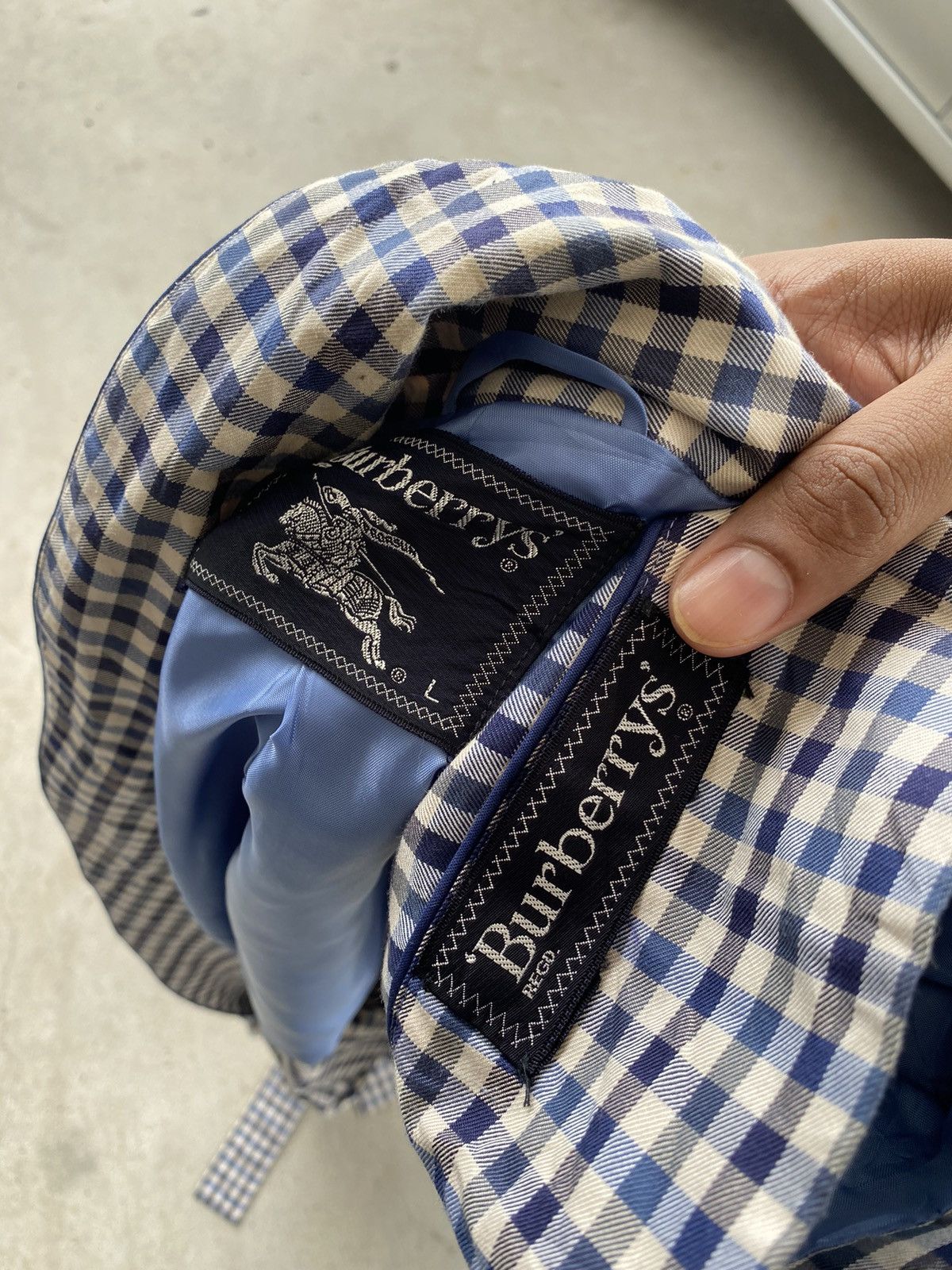 Burberry 🔥 Rare 🔥 Burberrys Coat Gown Long Buttonless Logo Embroidery Size US L / EU 52-54 / 3 - 15 Thumbnail