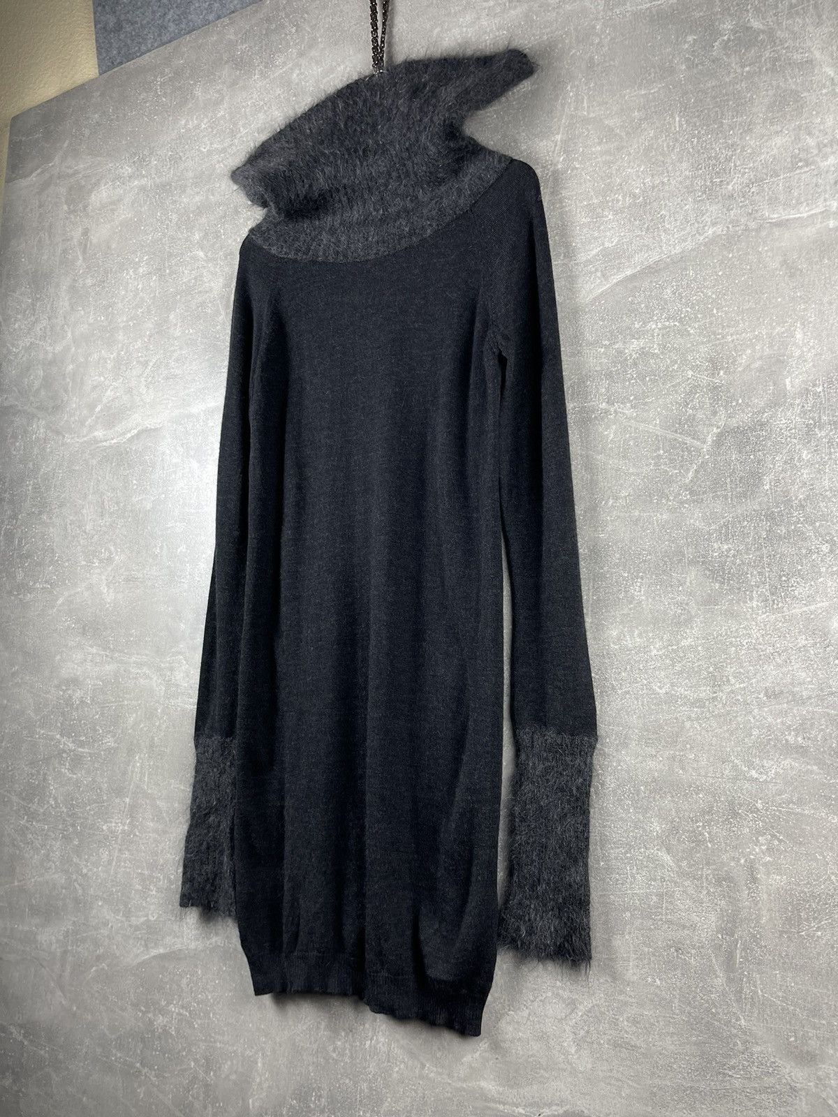 Armani Armani Jeans AJ Knit Sweater Dress Cowl Neck Mohair Blend Size M / US 6-8 / IT 42-44 - 9 Thumbnail