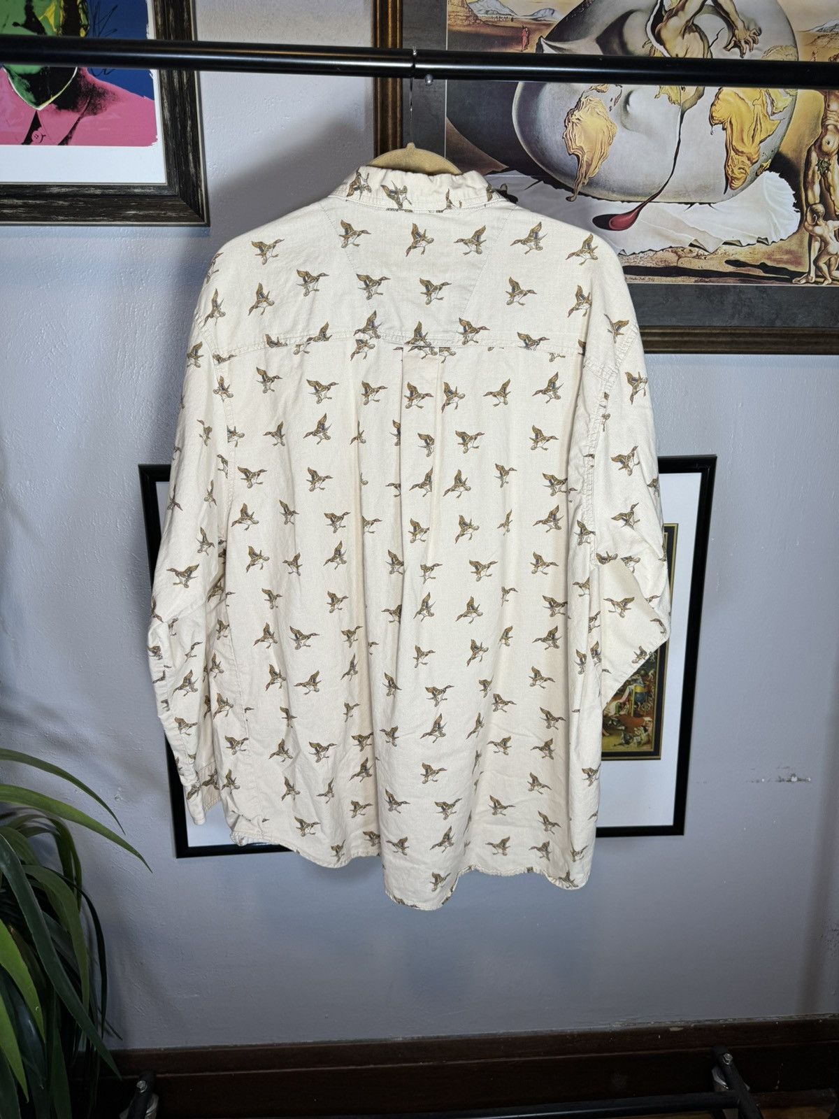 Vintage × Wrangler Vintage Wrangler Duck Print Button Up Shirt Size US XL / EU 56 / 4 - 2 Thumbnail