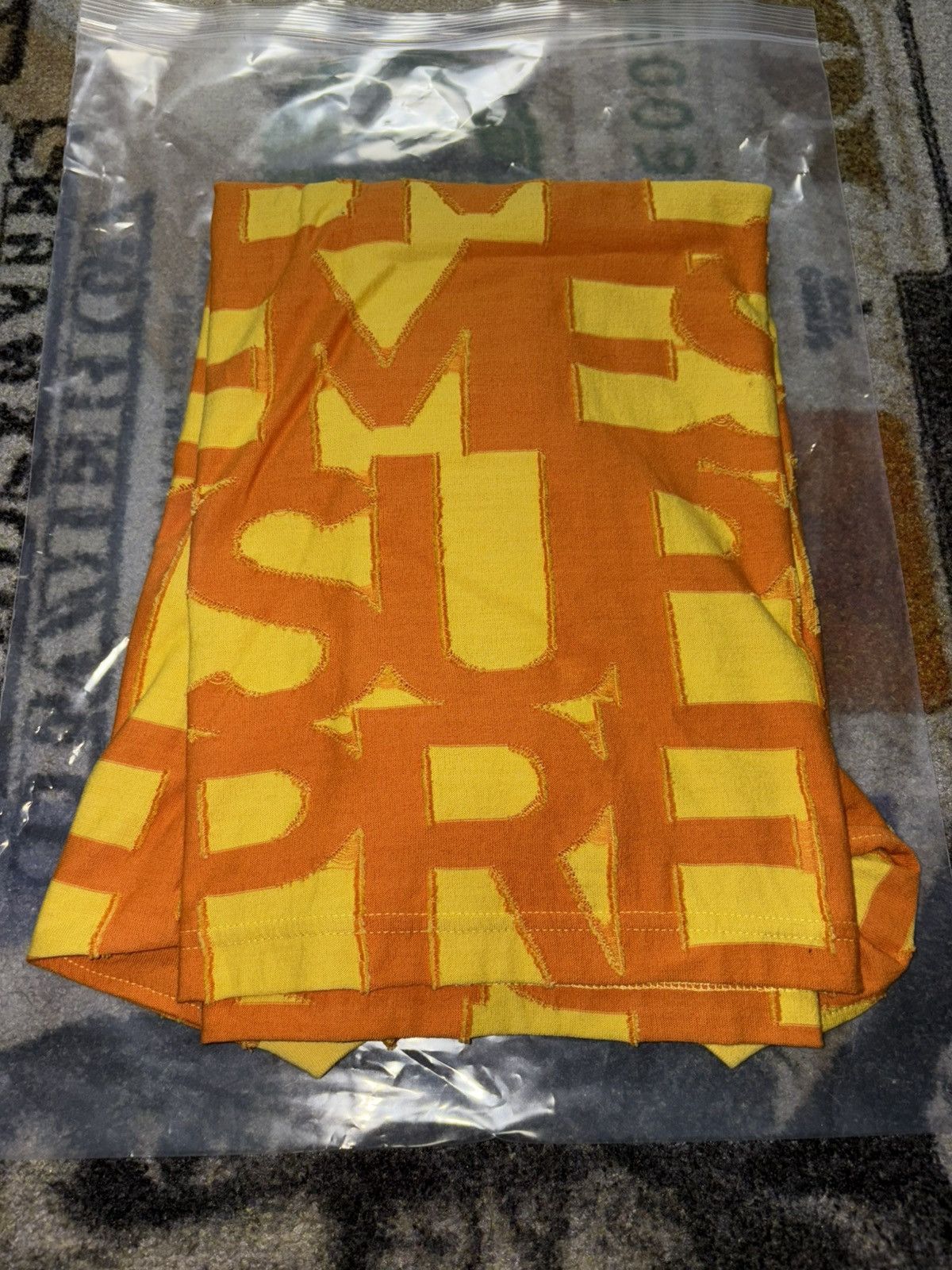 Supreme Supreme Spellout S/S Top Yellow Orange Size US L / EU 52-54 / 3 - 3 Thumbnail