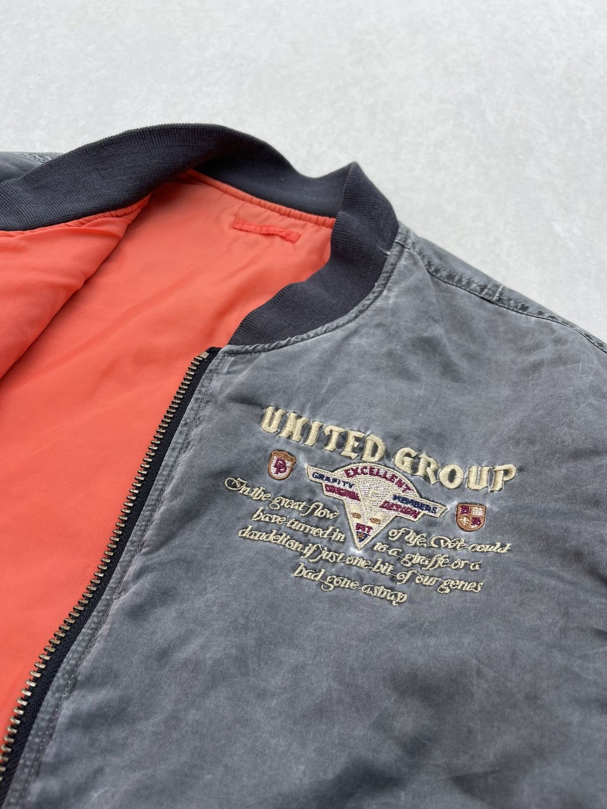 Vintage 🔥Vintage Us Air Force MA-1 Faded Bomber Jacket Size US L / EU 52-54 / 3 - 8 Thumbnail