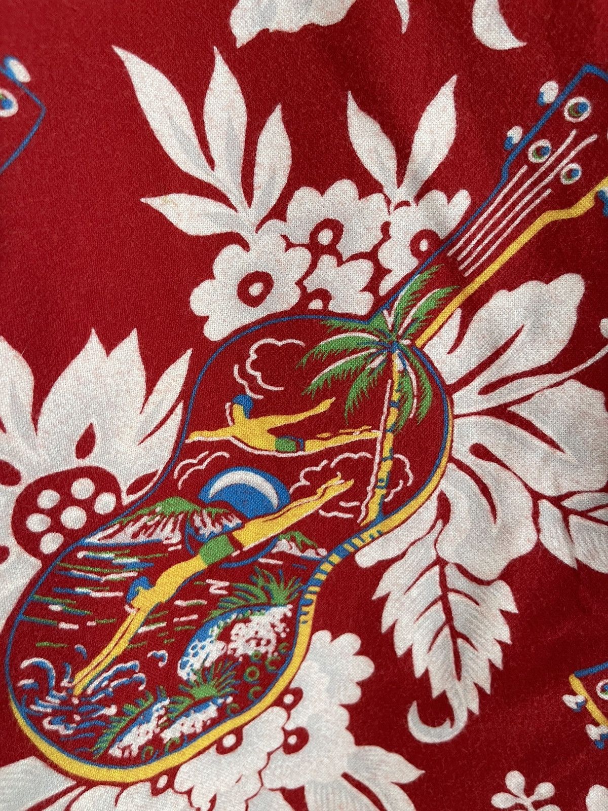 Sun Surf Sun Surf Guitar Floral Longsleeve Button Shirt Size US XL / EU 56 / 4 - 4 Thumbnail