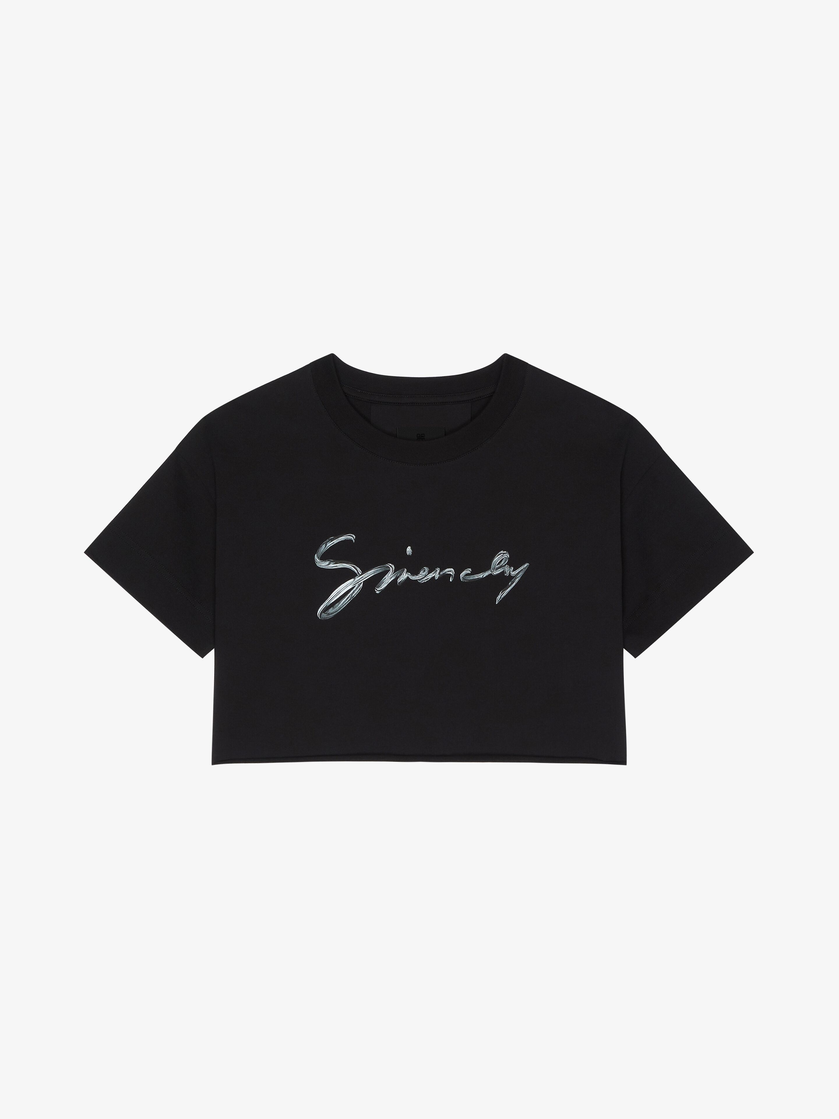Givenchy oc11z0725 Cropped T-Shirt in Black Size XS / US 0-2 / IT 36-38 - 1 Thumbnail