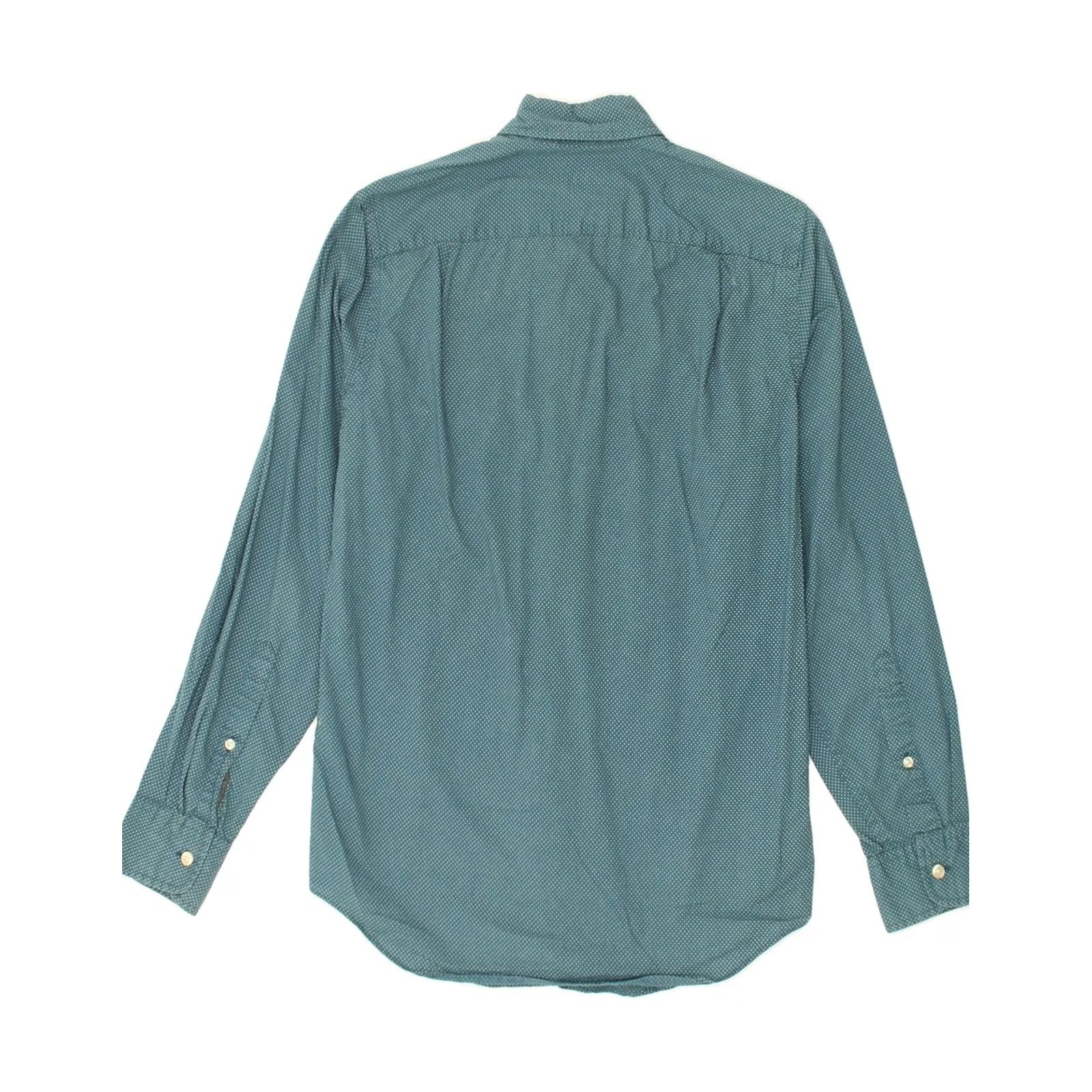 J.Crew J. CREW Mens Shirt XS Green Polka Dot Cotton Size US XS / EU 42 / 0 - 2 Thumbnail