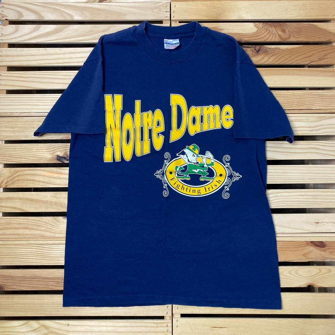 Hanes Vintage University of Notre Dame Blue College Tee Size Large Size US L / EU 52-54 / 3 - 1 Thumbnail