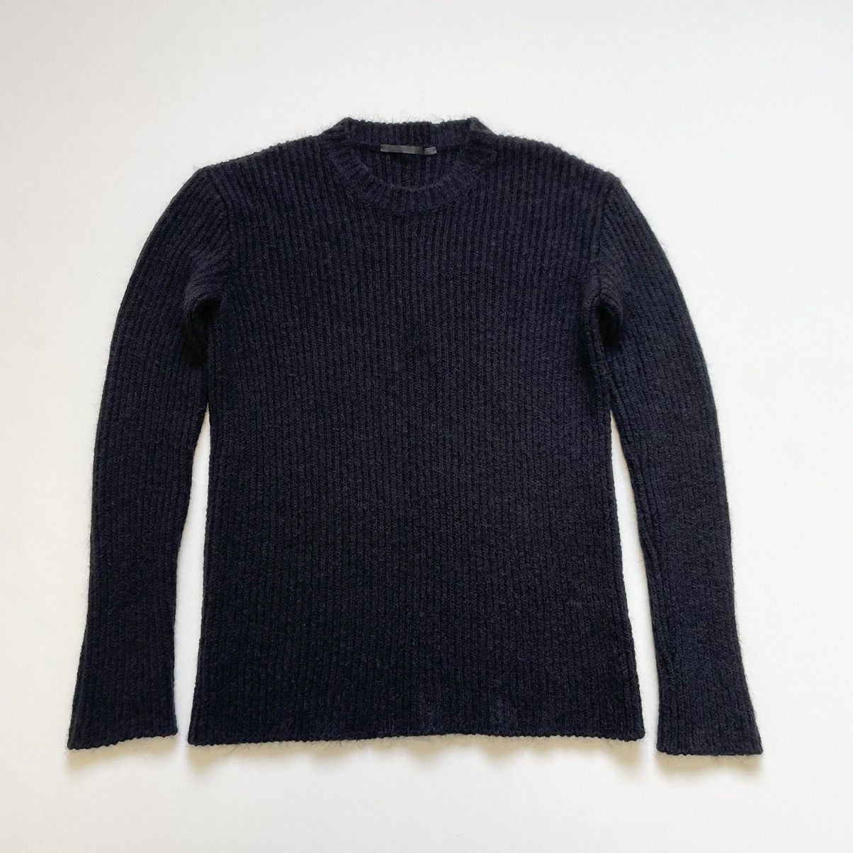 Haider Ackermann Ribbed Black Mohair Sweater Size US L / EU 52-54 / 3 - 1 Thumbnail