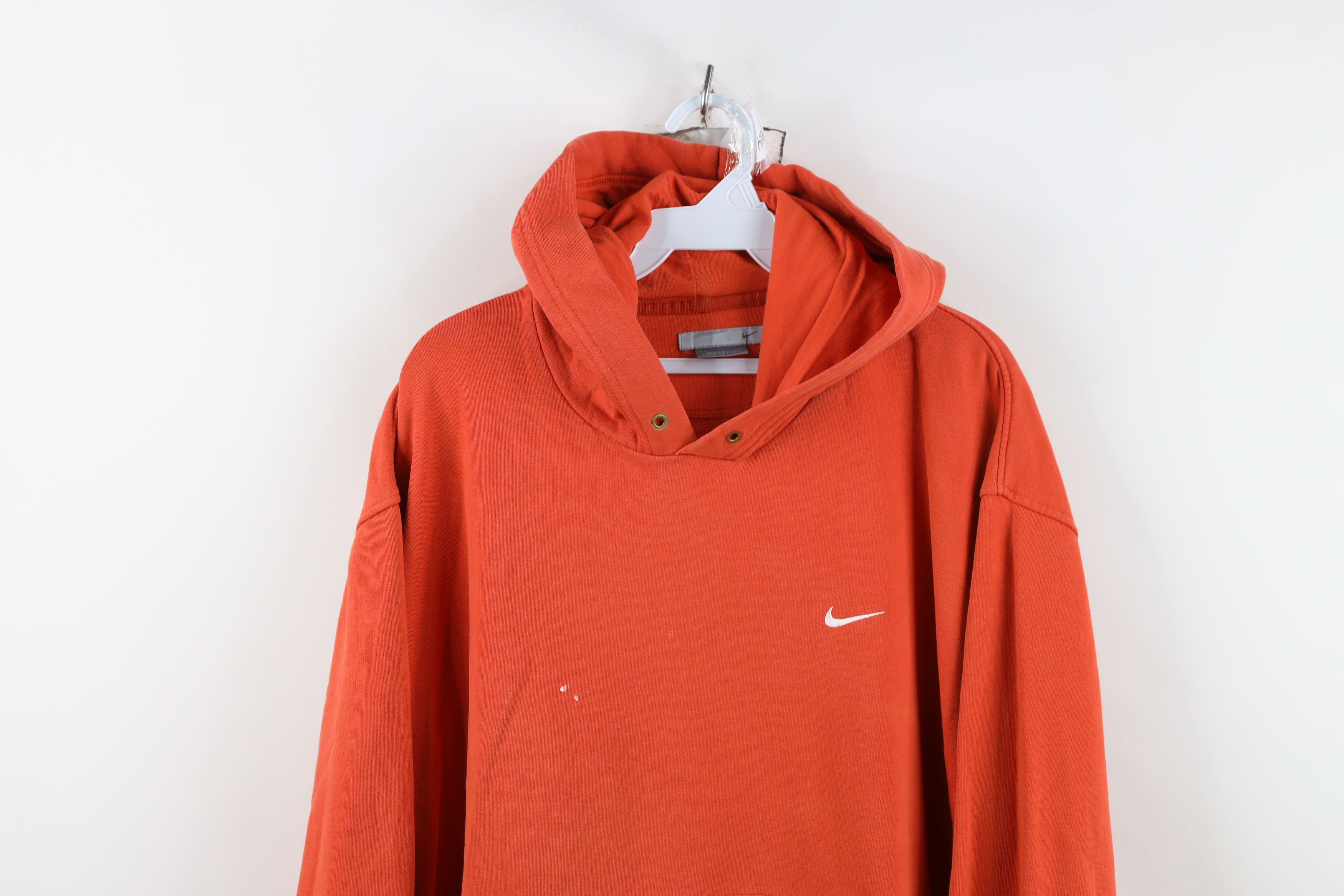 Nike Vintage Nike Scott Mini Swoosh Hoodie Sweatshirt Orange Size US XL / EU 56 / 4 - 2 Thumbnail
