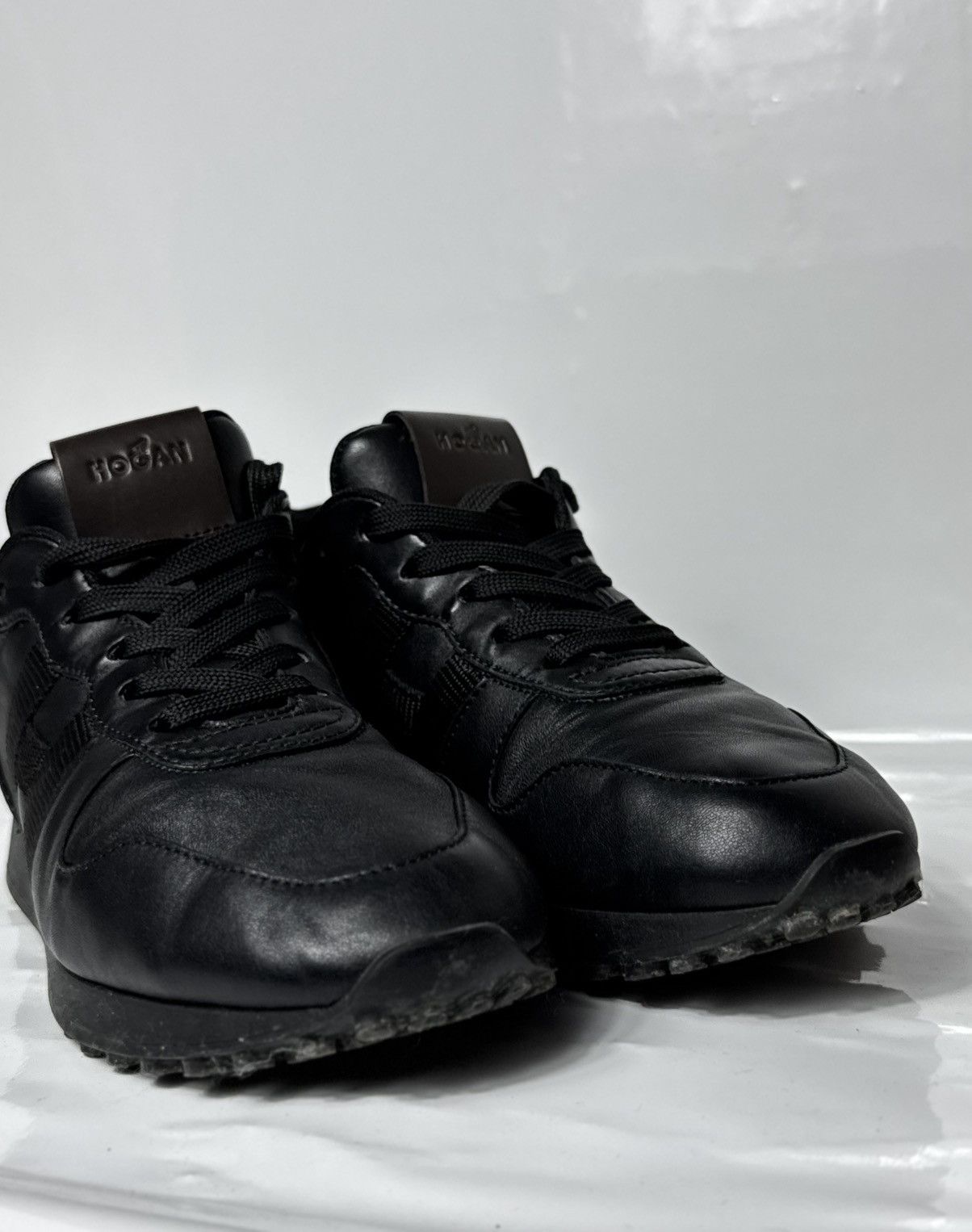 Hogan Hogan Black Leather Casual Sneakers Size 6 26 CM Size US 6 / EU 39 - 9 Thumbnail