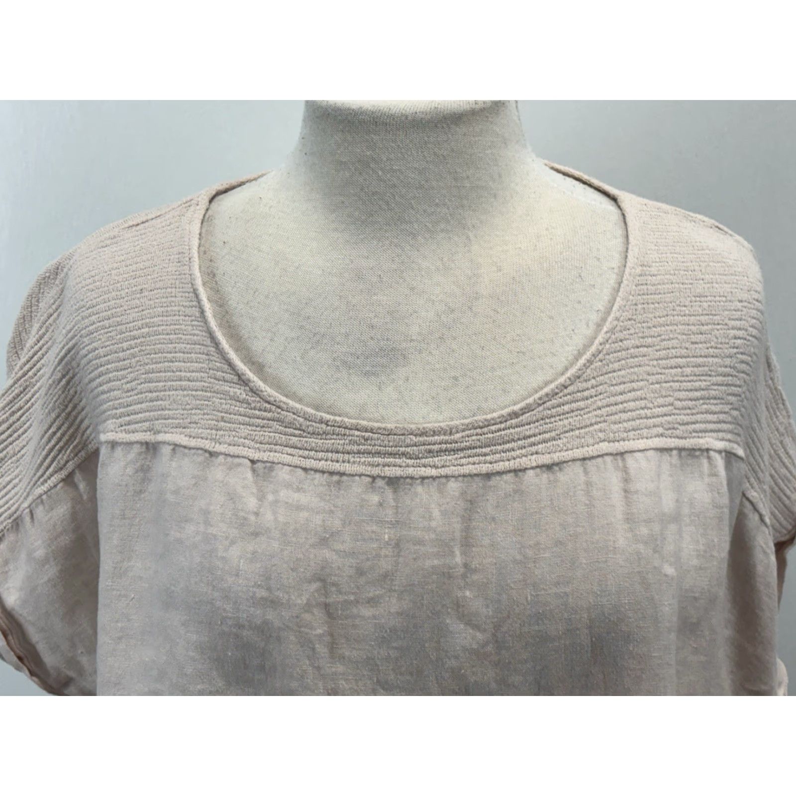Vintage Lungo L’arno Linen Tunic Top Shirt Women’s 1X Plus Blush Pink Beach Resort Wear Size XL / US 12-14 / IT 48-50 - 5 Thumbnail